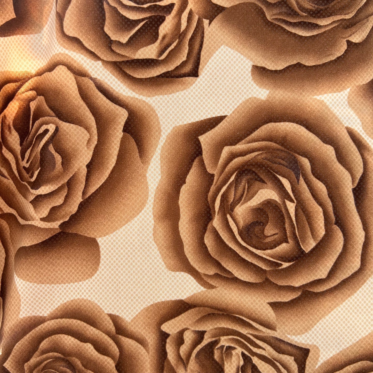 90s Digital Rose Print Midi Skirt ✮ Size 10