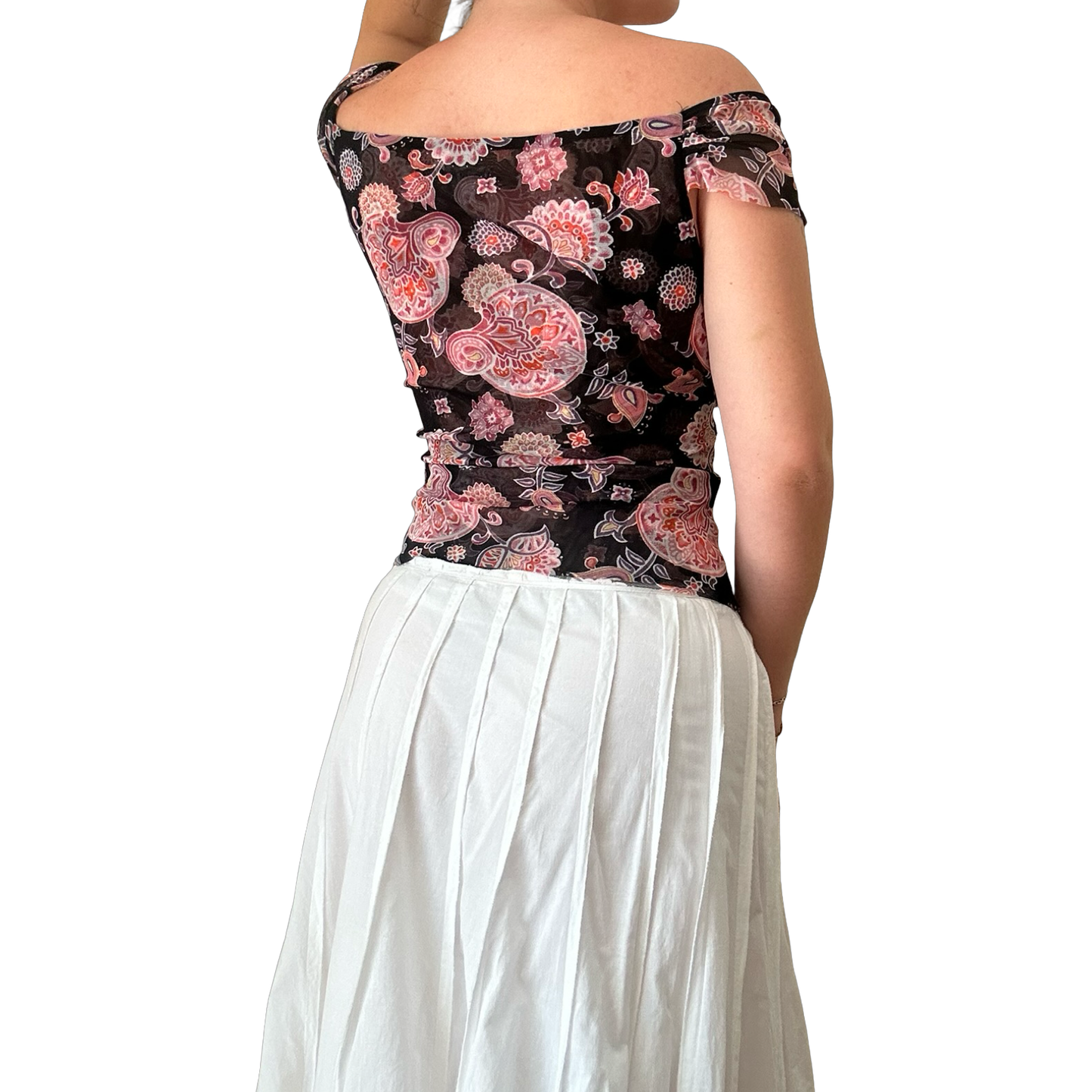 Mesh Paisley Top ✮ Size 14