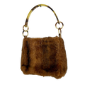 Faux fur handbag