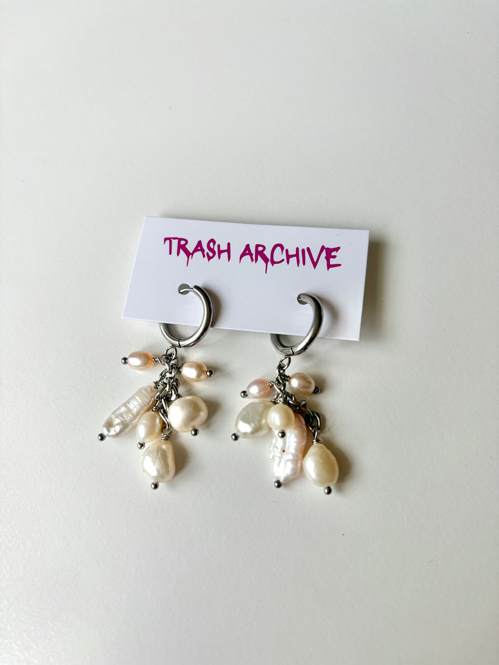 Pearl Huggie Earrings 01