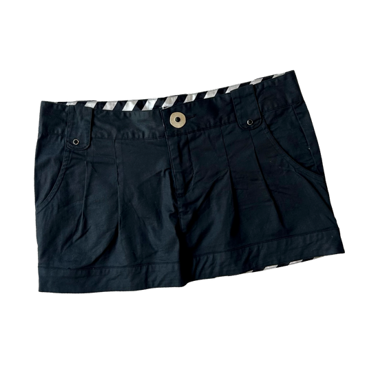 Y2K black micro mini skirt ✮ Size 6/8