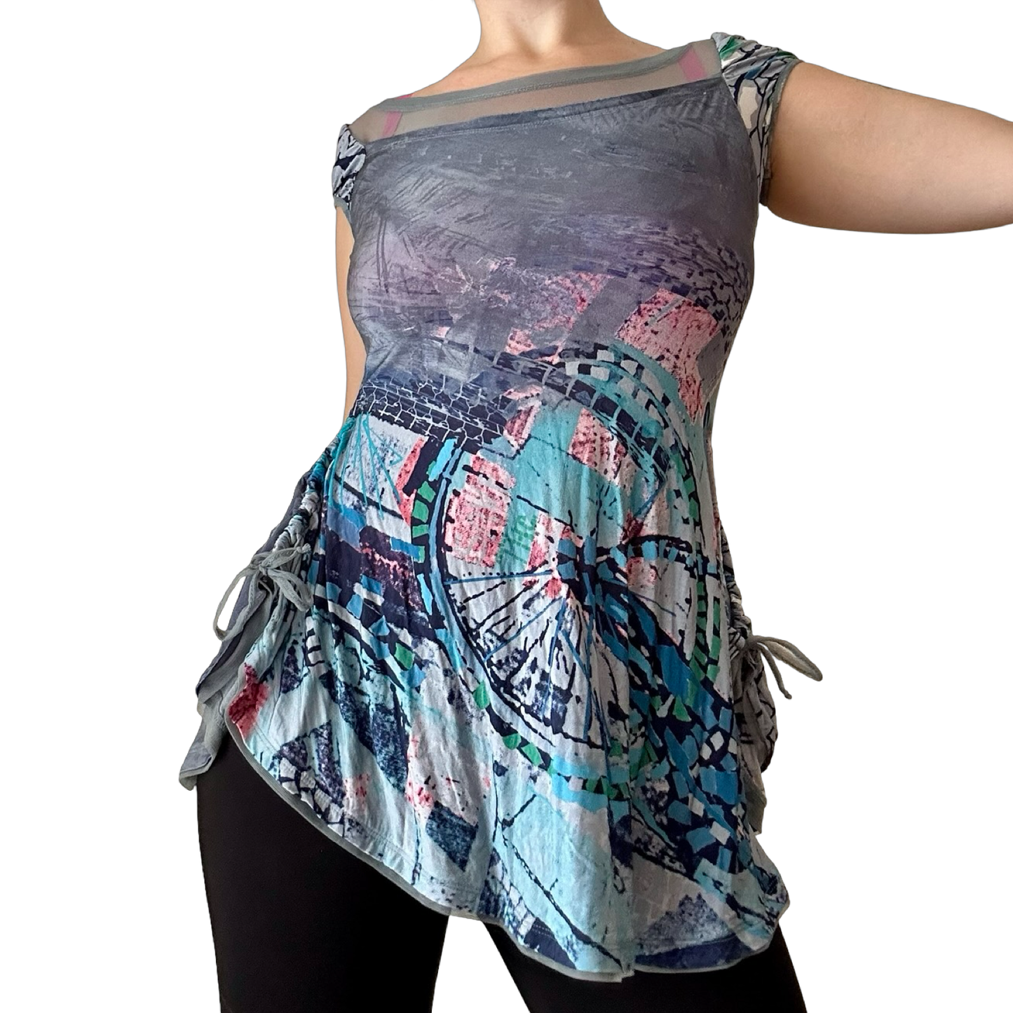 RARE Save The Queen Ruched Tunic Top ✮ Size M