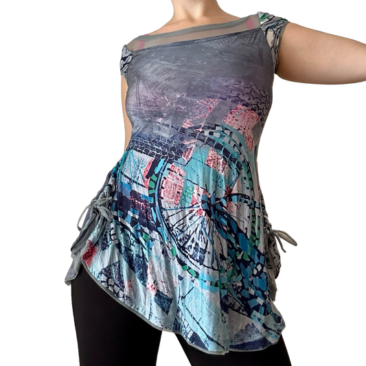 RARE Save The Queen Ruched Tunic Top ✮ Size M