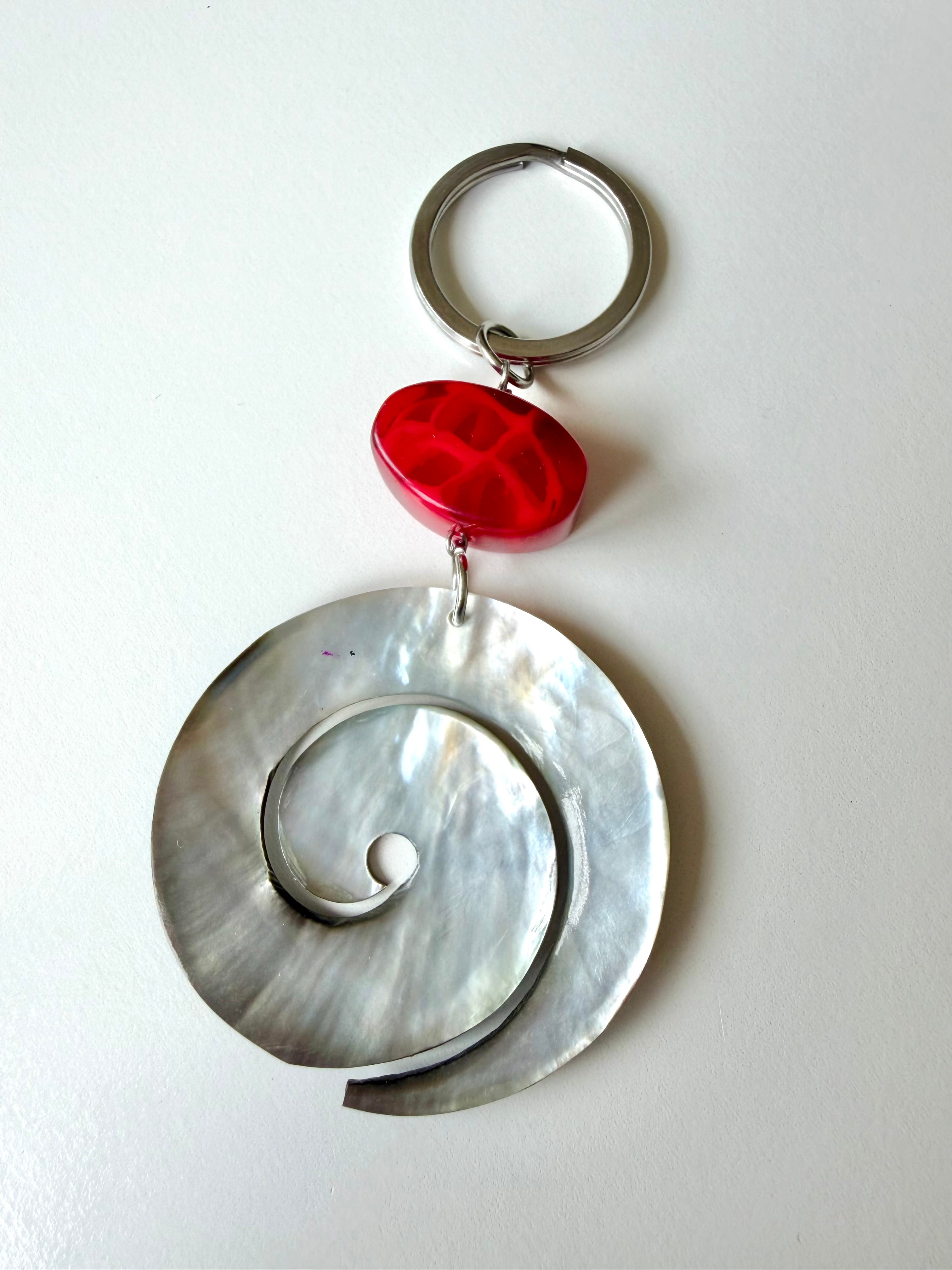 Upcycled Shell Keyring
