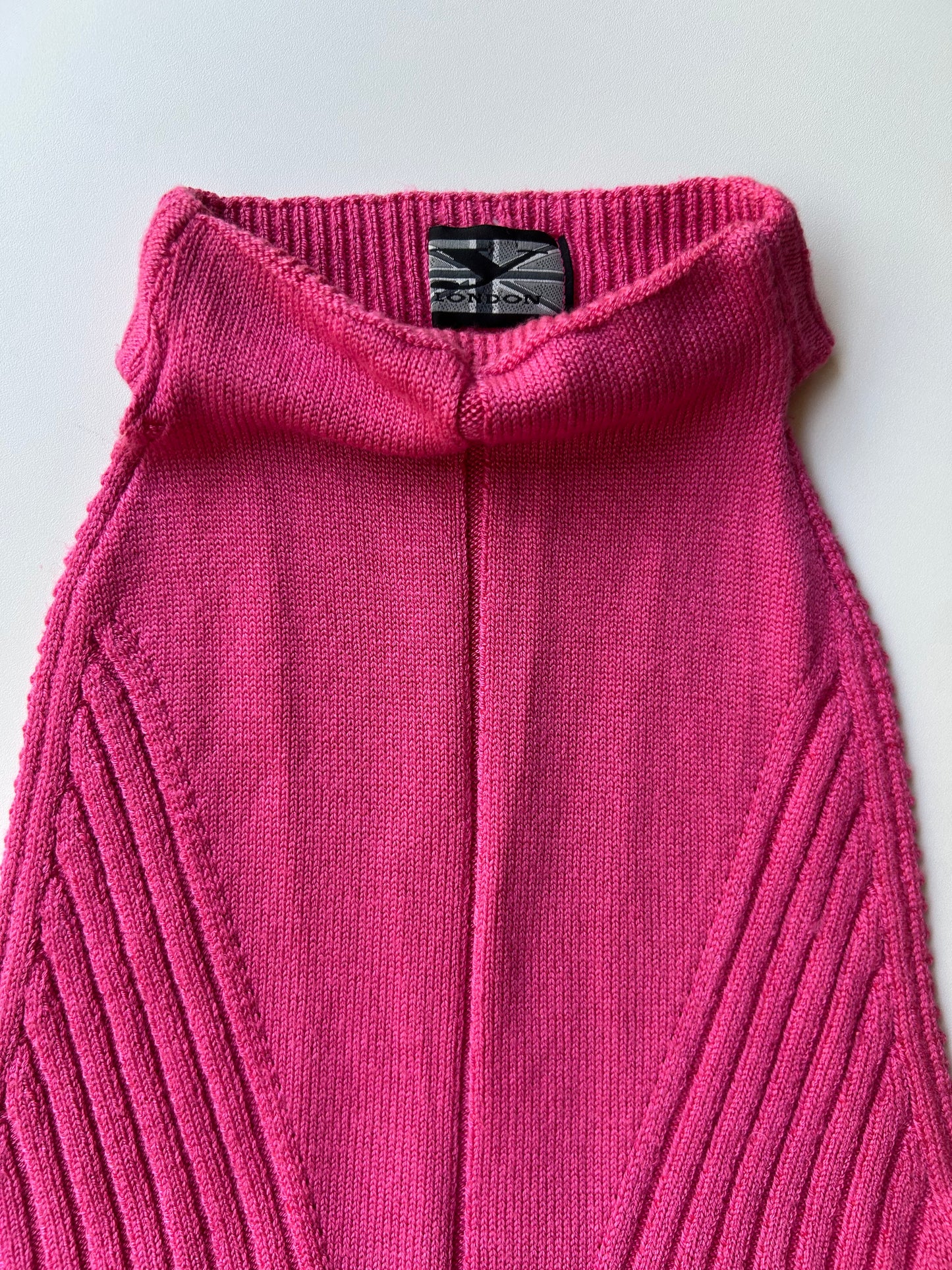 Pink Knit Halter Top ✮ Size M-XL