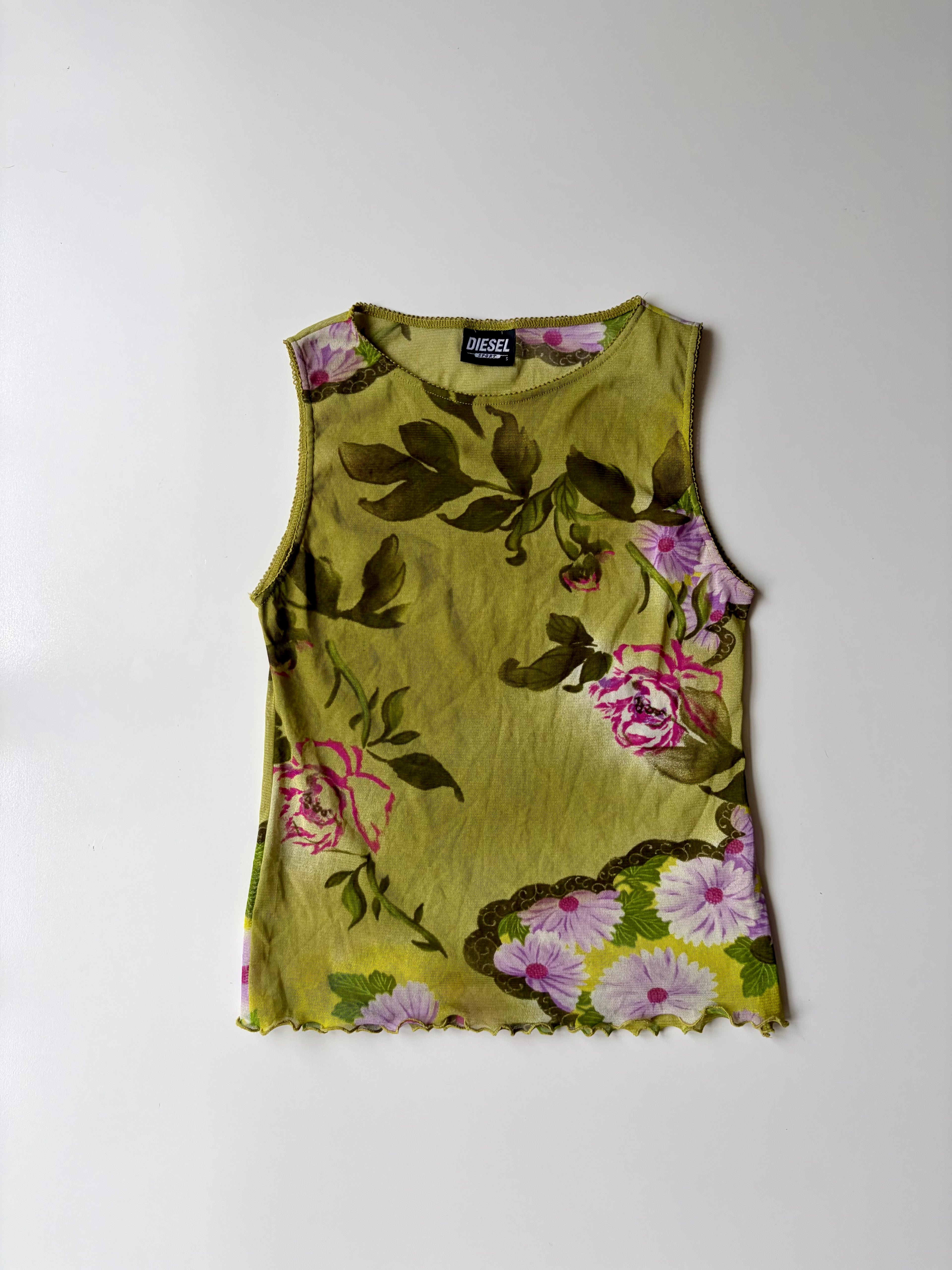 Diesel Floral Mesh Top ✮ Size S-M*