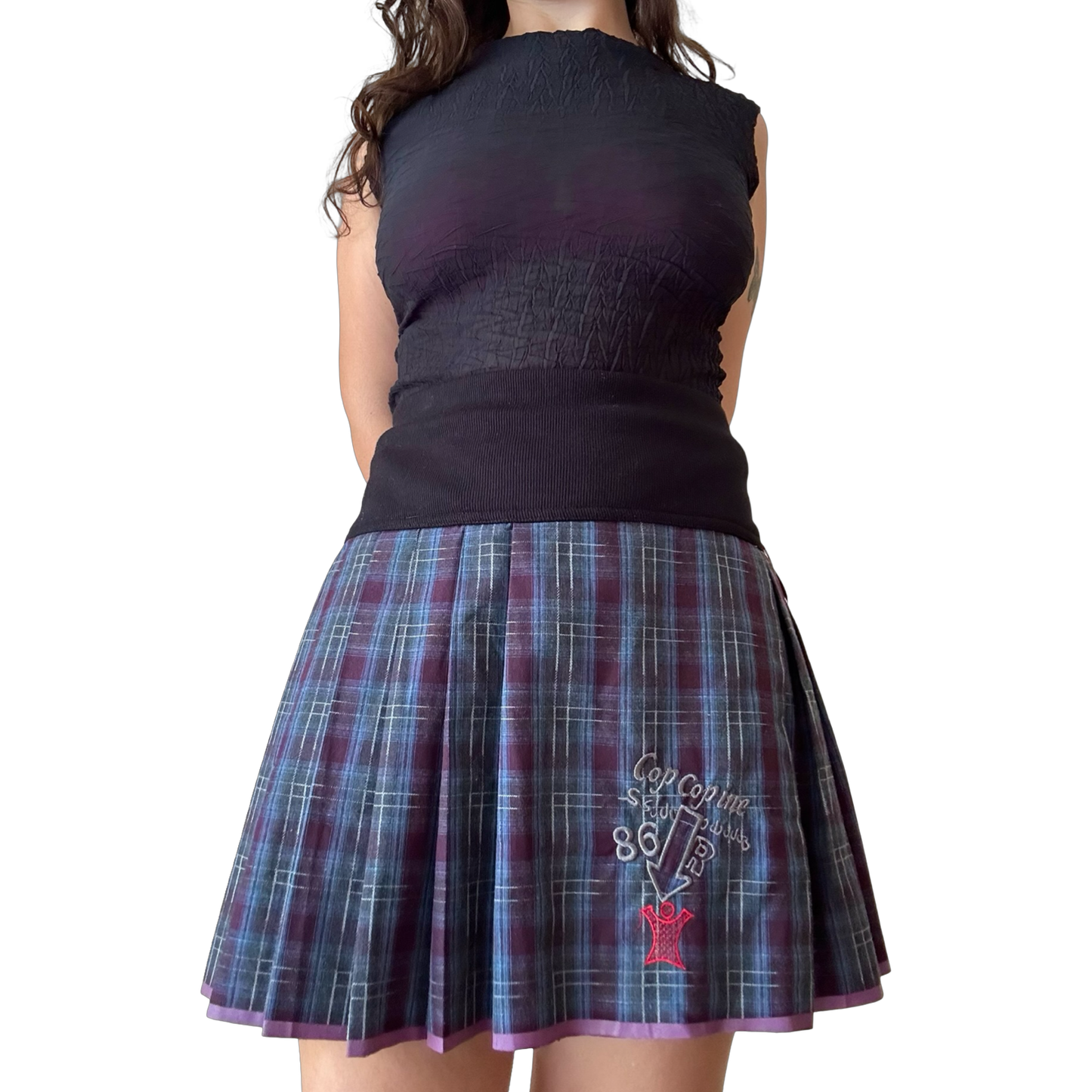 Cop Copine Plaid Pleated Skirt ✮ Size 10-12