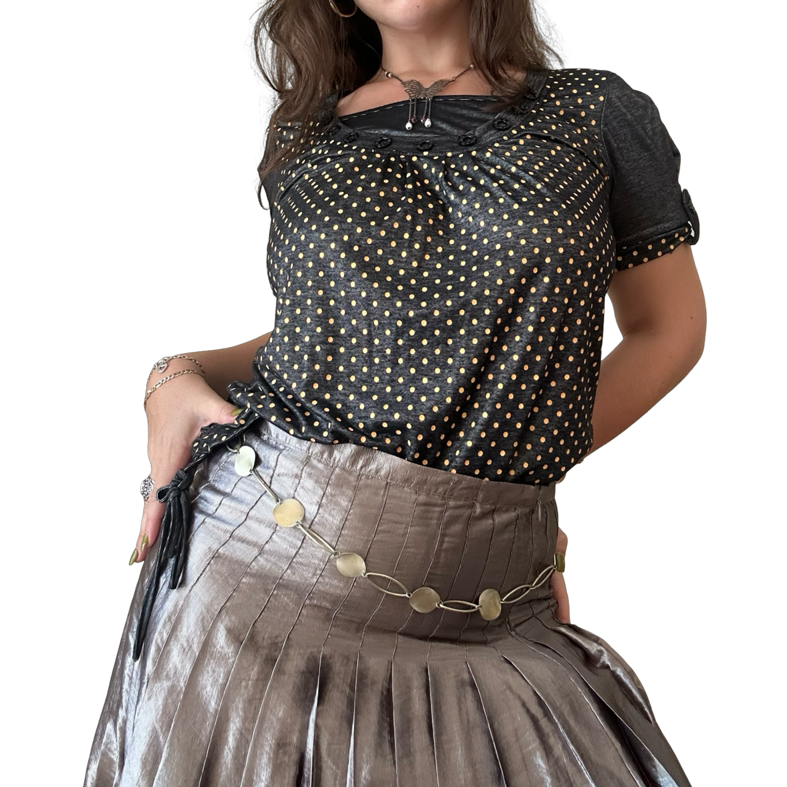 Polka dot top ✮ Size XL