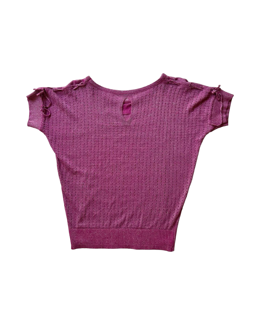 Fuchsia Glitter Knit Top ✮ Size M