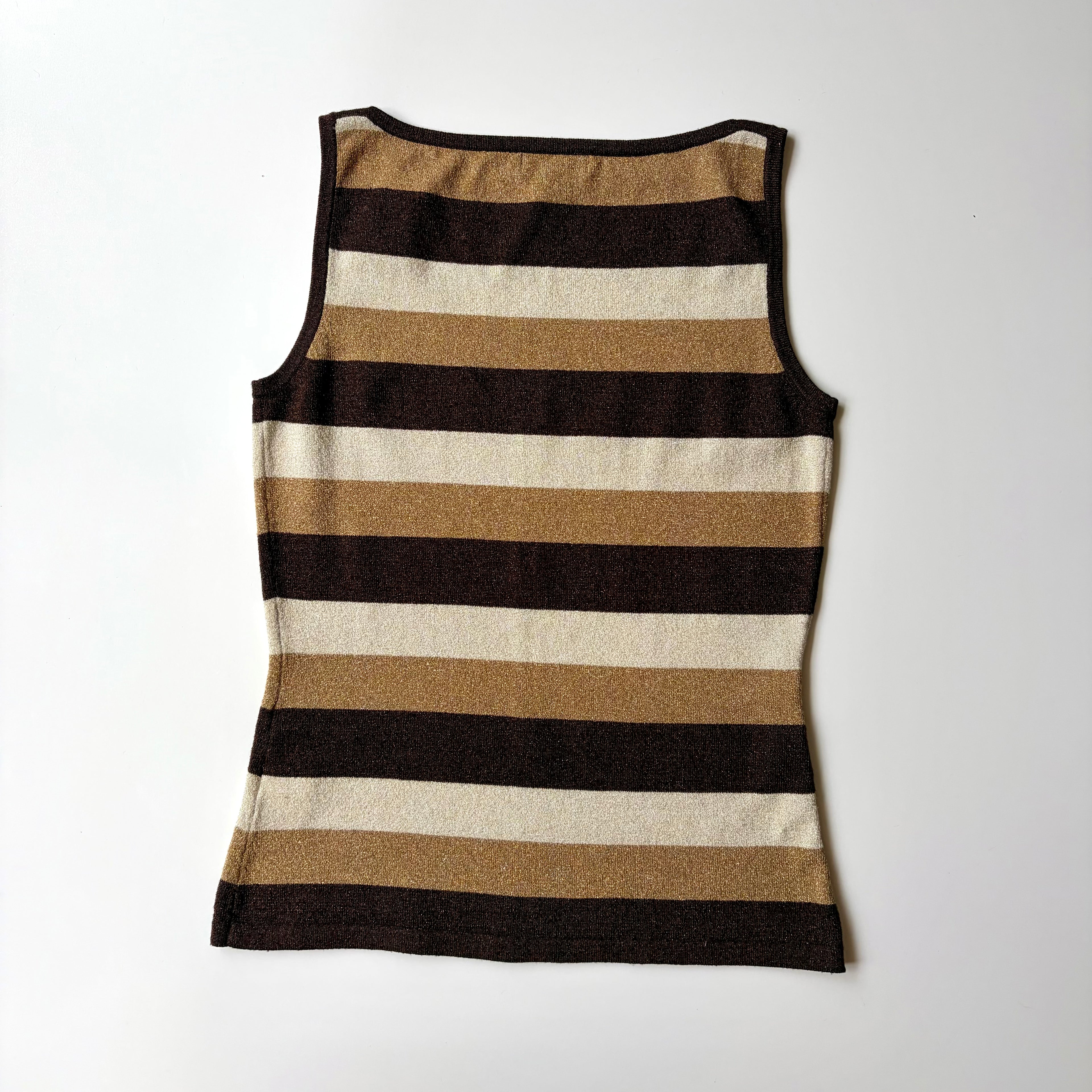 Vintage striped glitter top ✮ Size S
