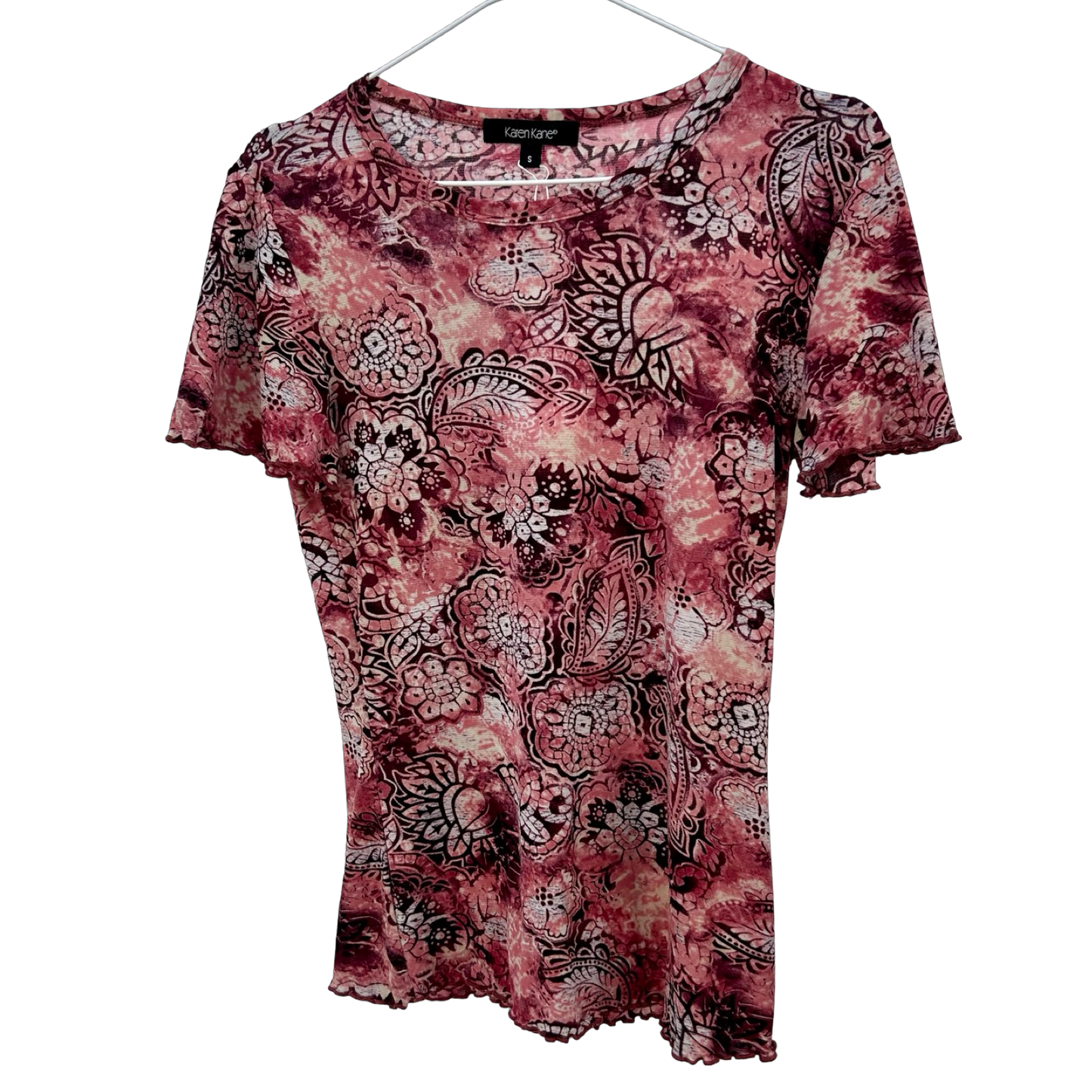 Vintage Paisley Mesh Tee ✮ Size S/M