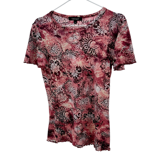 Vintage Paisley Mesh Tee ✮ Size S/M