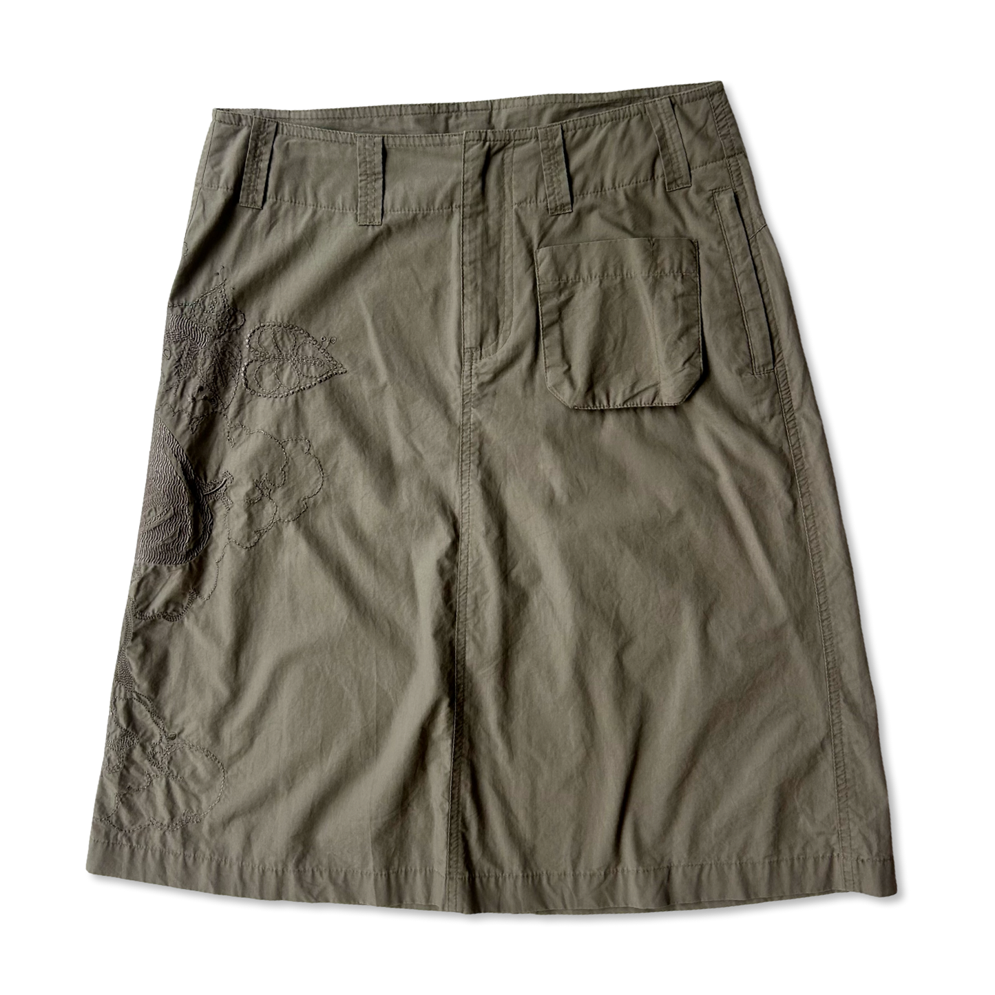 Embroidered Cargo Skirt ✮ Size 8