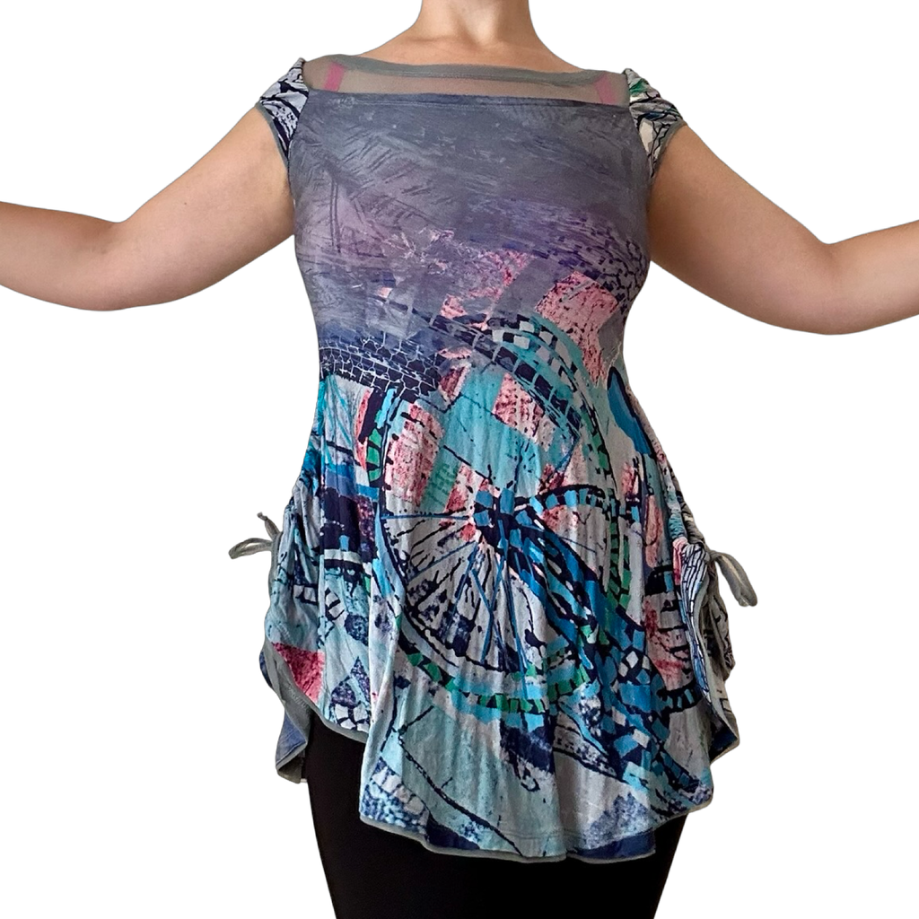 RARE Save The Queen Ruched Tunic Top ✮ Size M