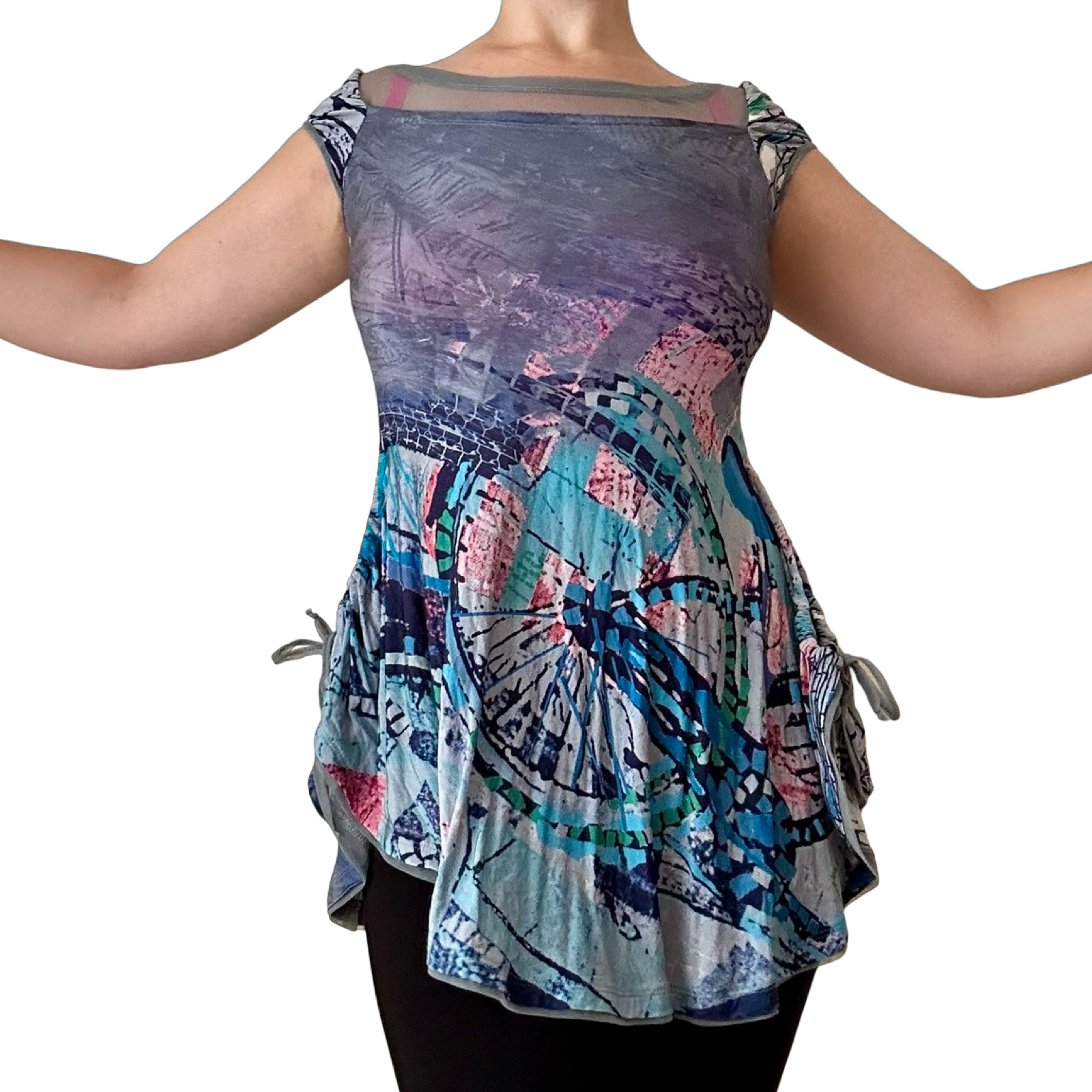 RARE Save The Queen Ruched Tunic Top ✮ Size M