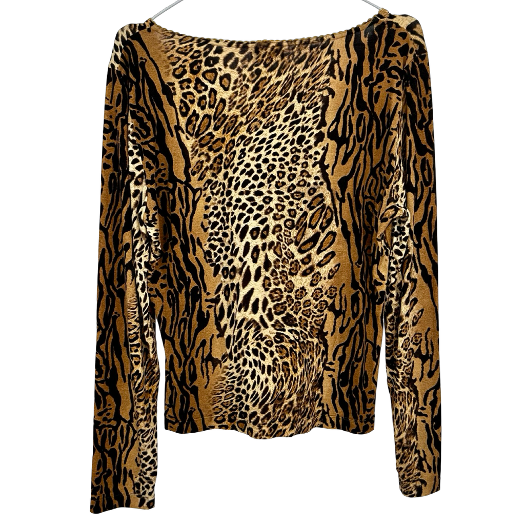 Leopard Print Long Sleeve Top ✮ Size 16