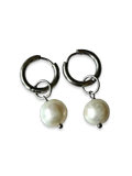 Pearl Huggie Earrings 04