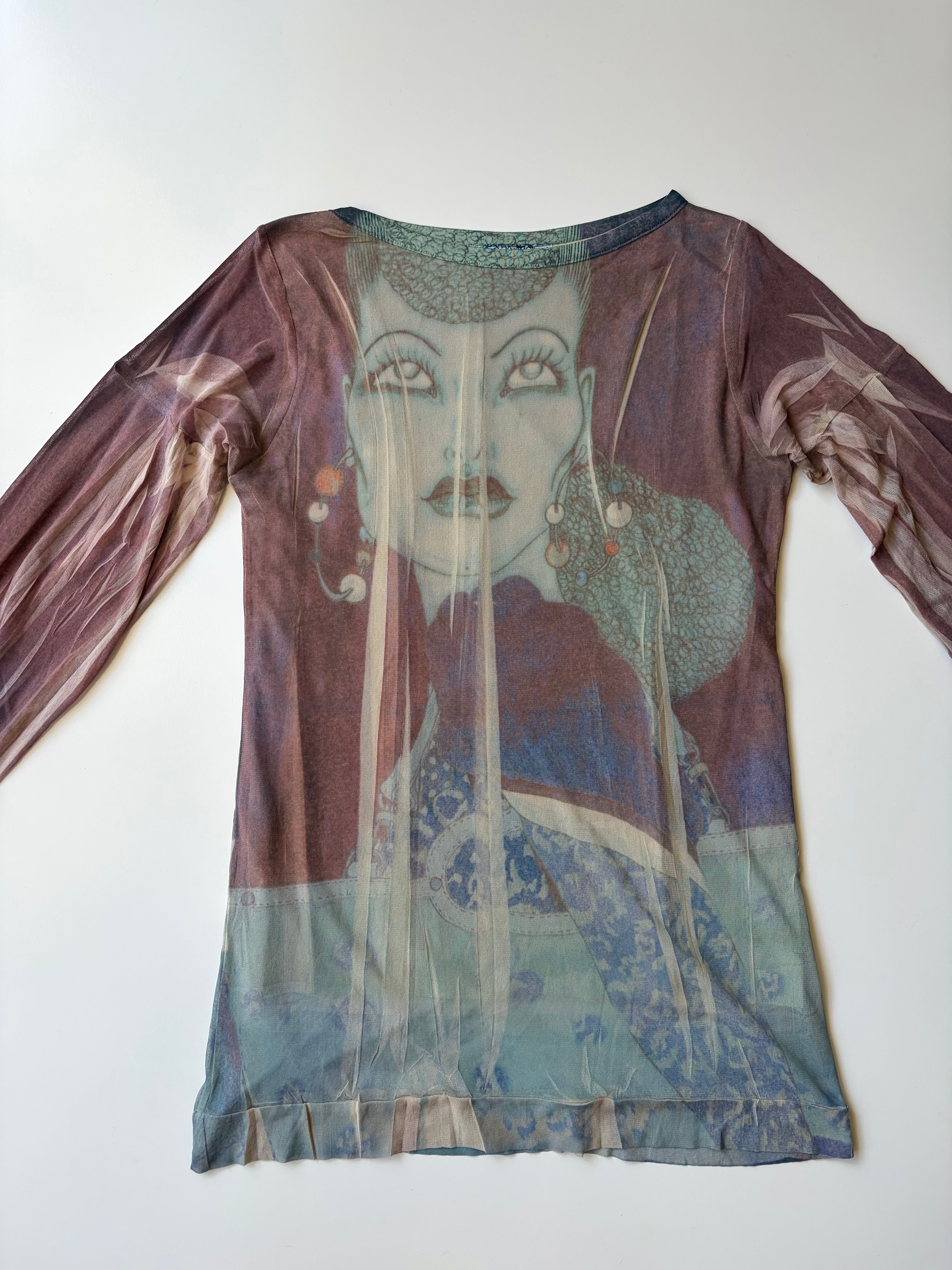 Rare Italian 90s Graphic Top ✮ Size L