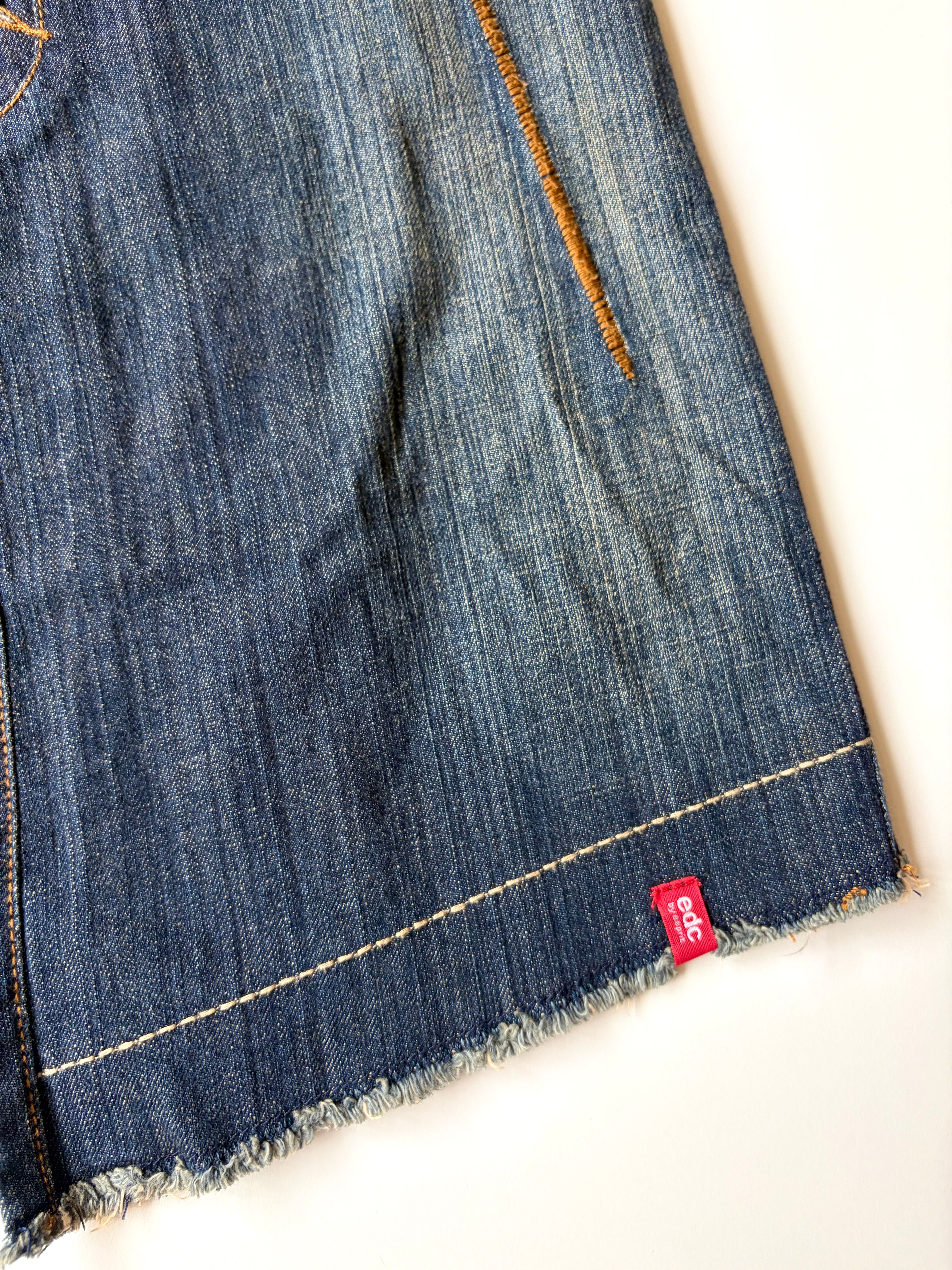 Esprit Asymmetrical Denim Wrap Skirt ✮ Size 28"