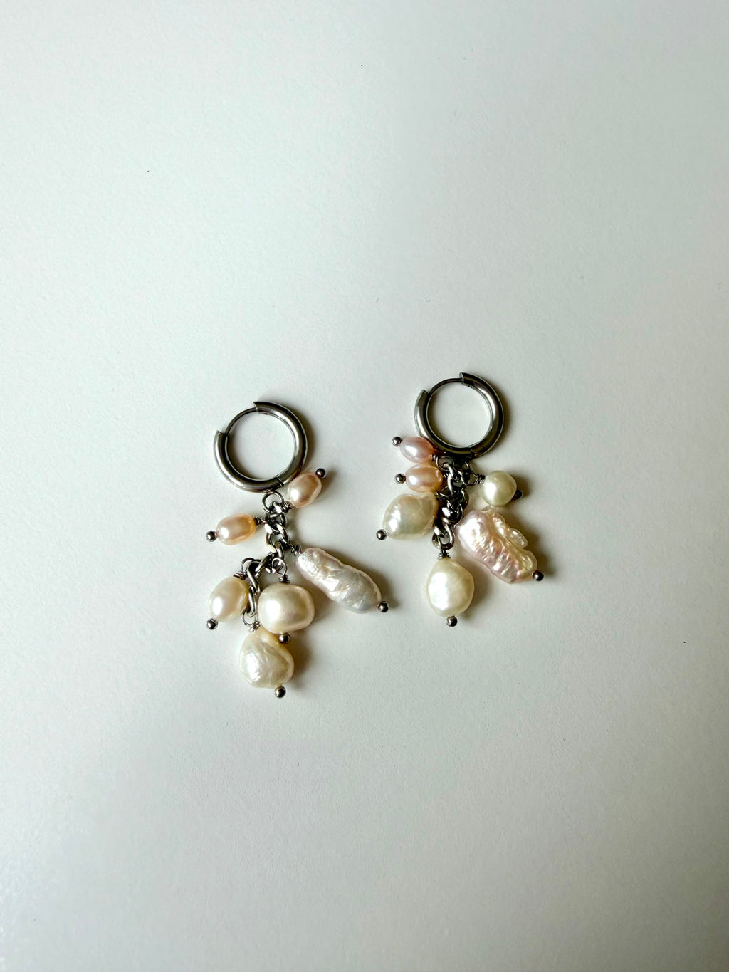 Pearl Huggie Earrings 01