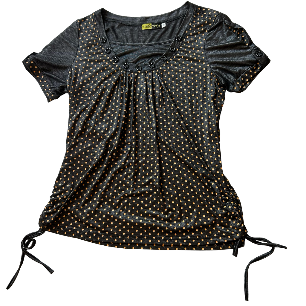 Polka dot top ✮ Size XL