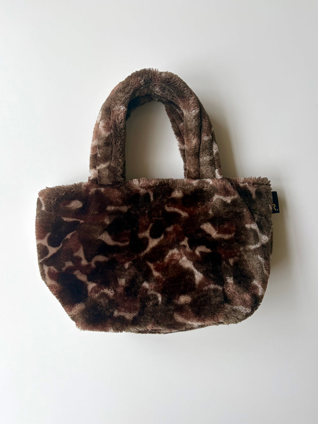 Fluffy Animal Print Handbag