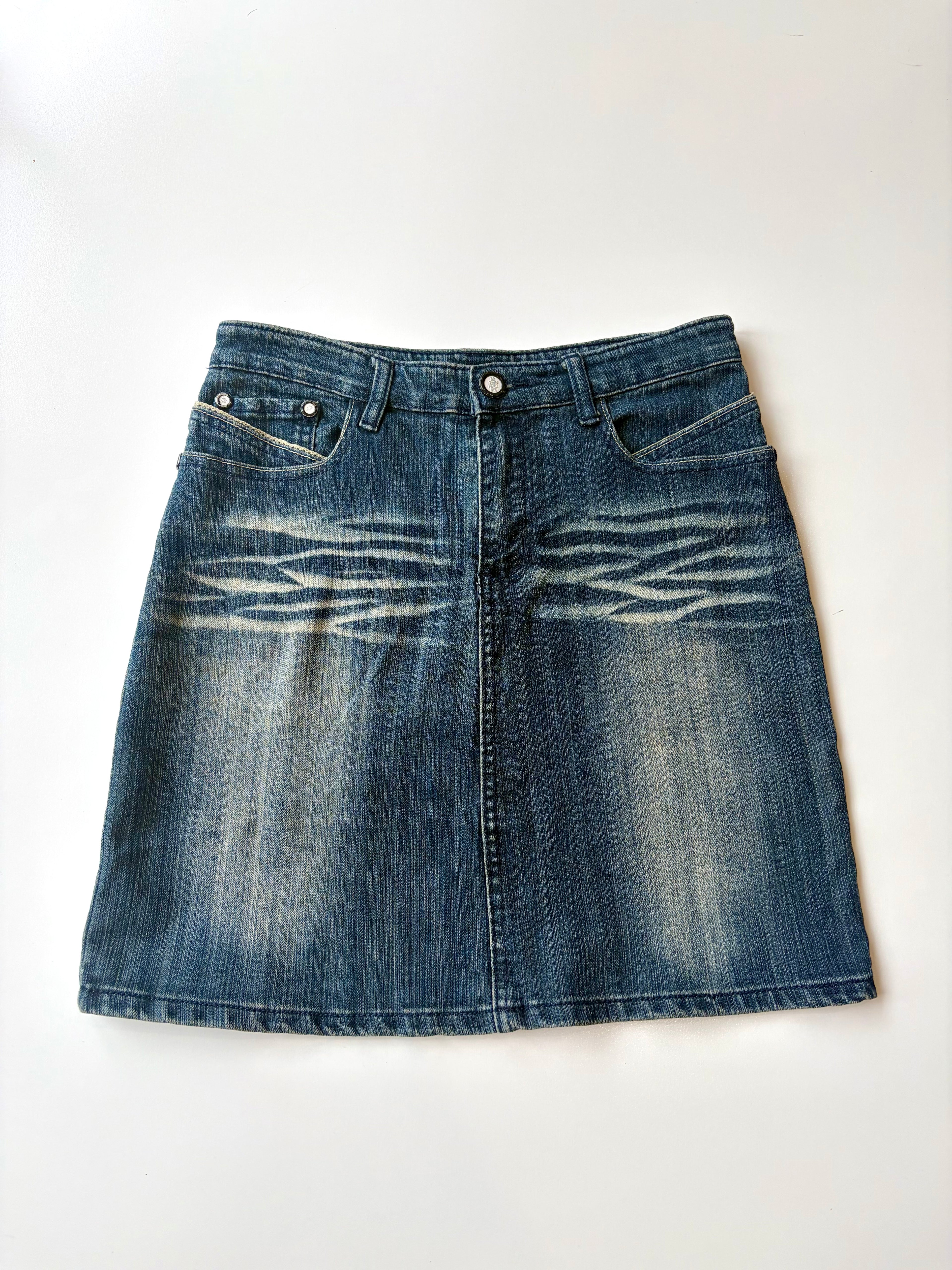 Y2K Denim Mini Skirt ✮ Size M