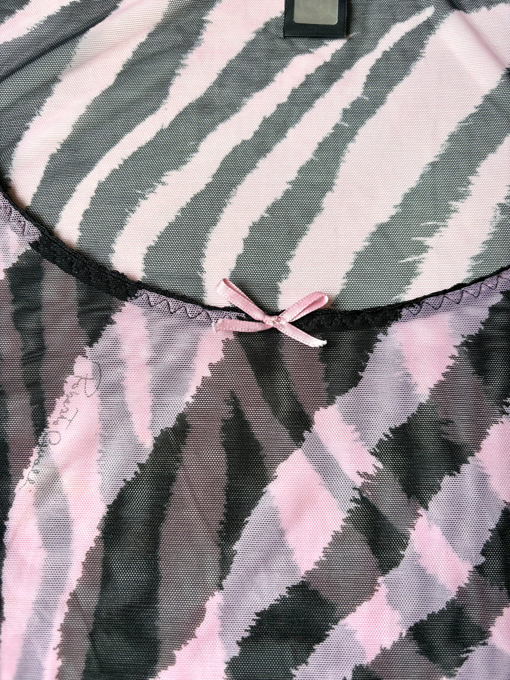 RARE Roberto Cavalli Pink Zebra Mesh Top  ✮ Size 42 (M)