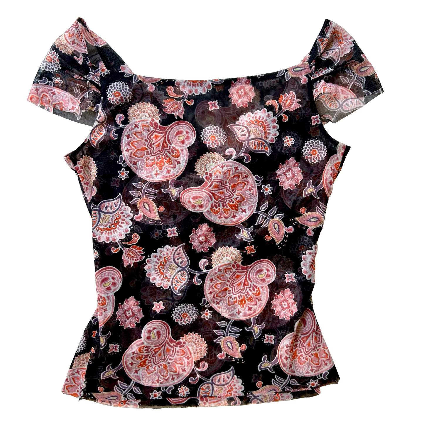 Mesh Paisley Top ✮ Size 14