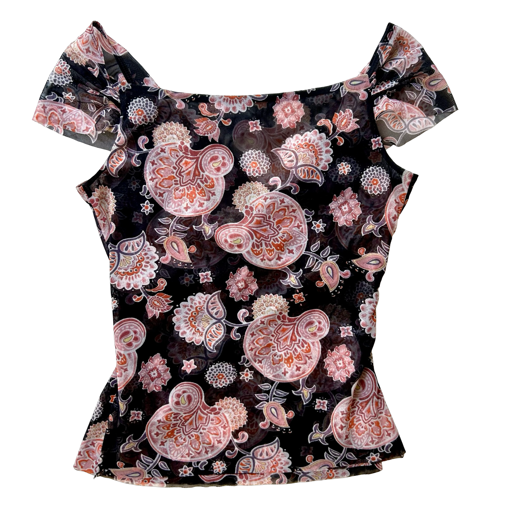 Mesh Paisley Top ✮ Size 14