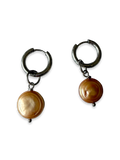 Pearl Huggie Earrings 02
