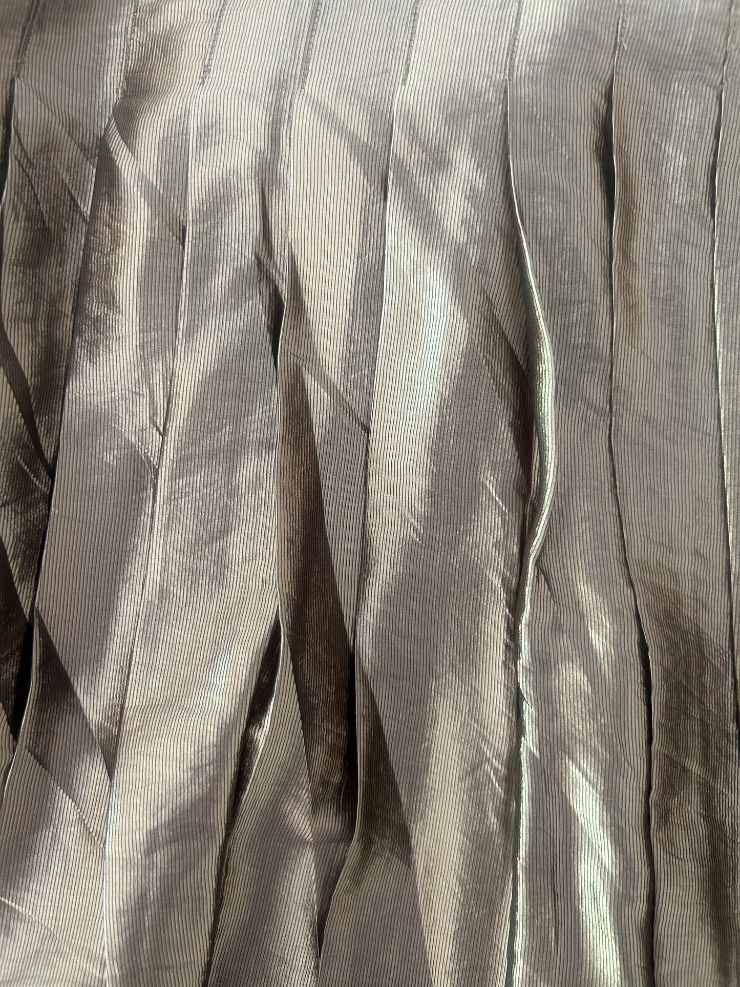 Metallic Pleated Midi Skirt ✮ Size 12