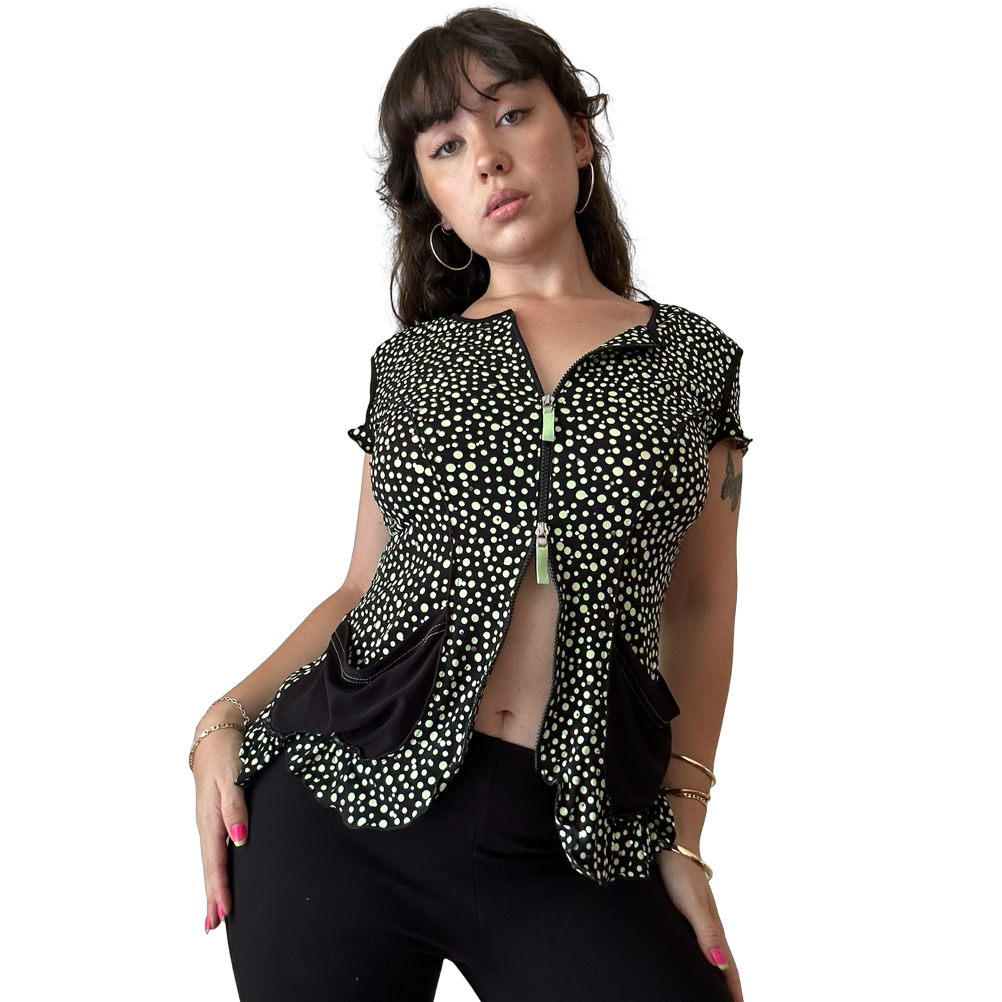 RARE Joseph Ribkoff Double Zip Top ✮ Size 10