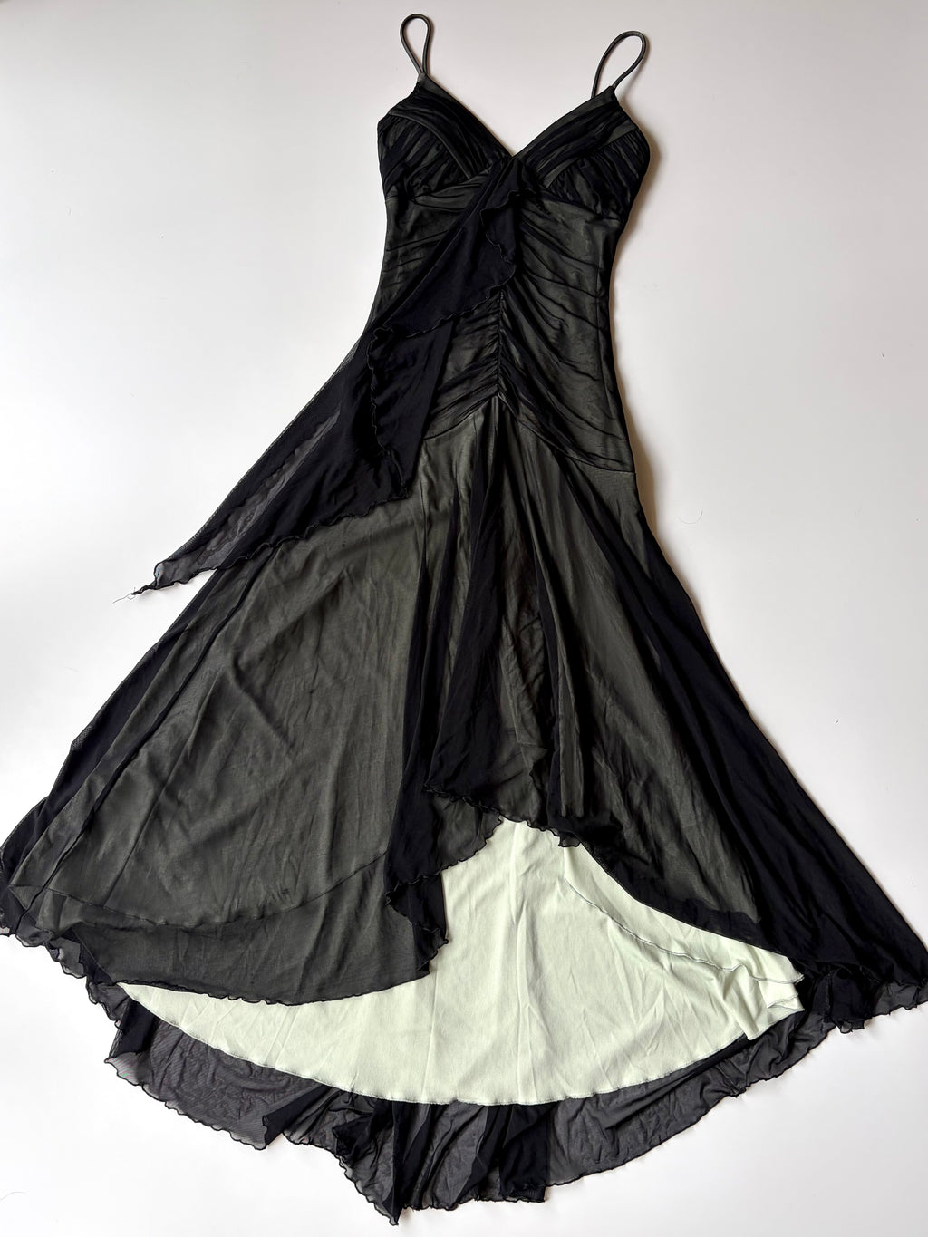Pastel Green/ Black Mesh Dress ✮ Size S*
