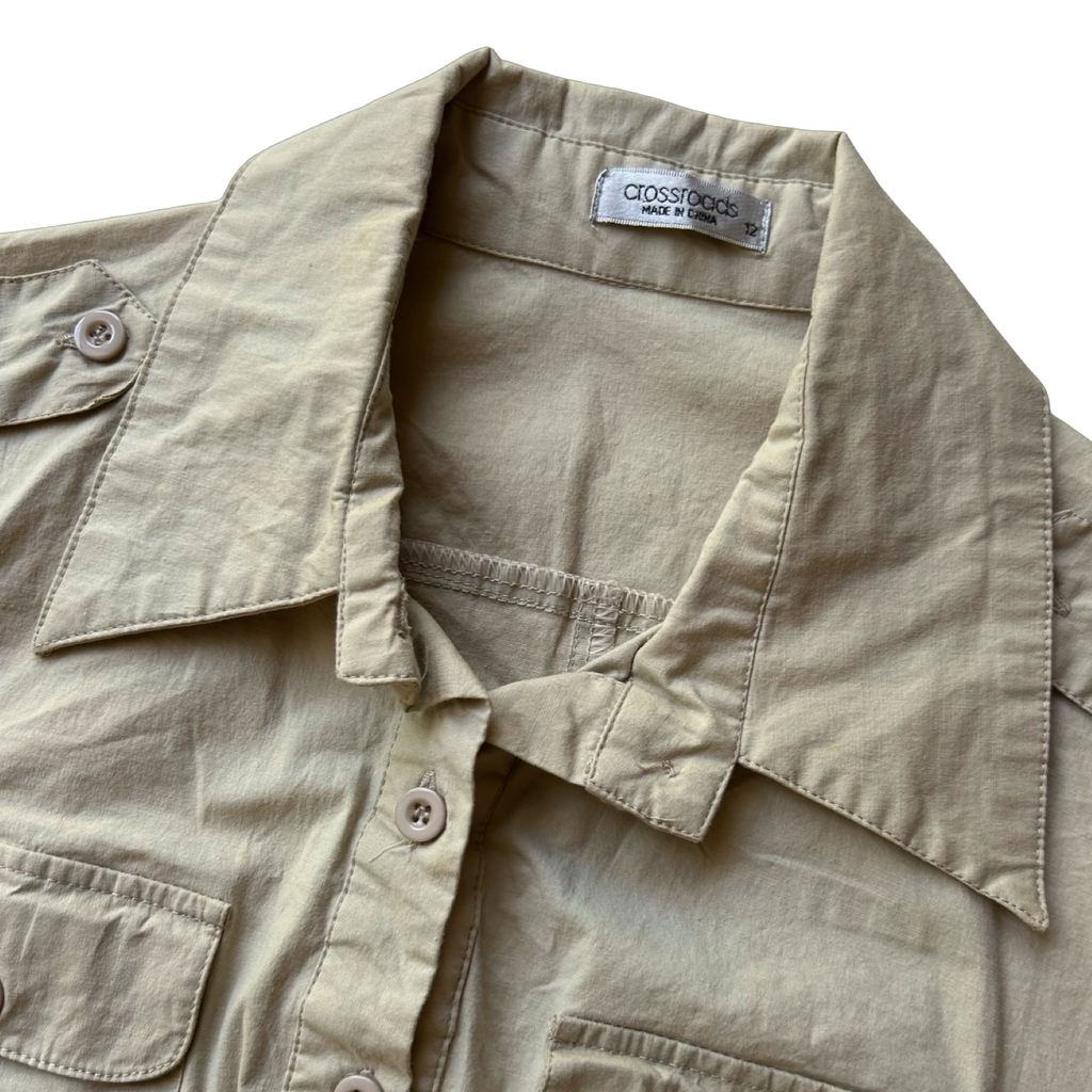 Tan Cargo Dress ✮ Size 12
