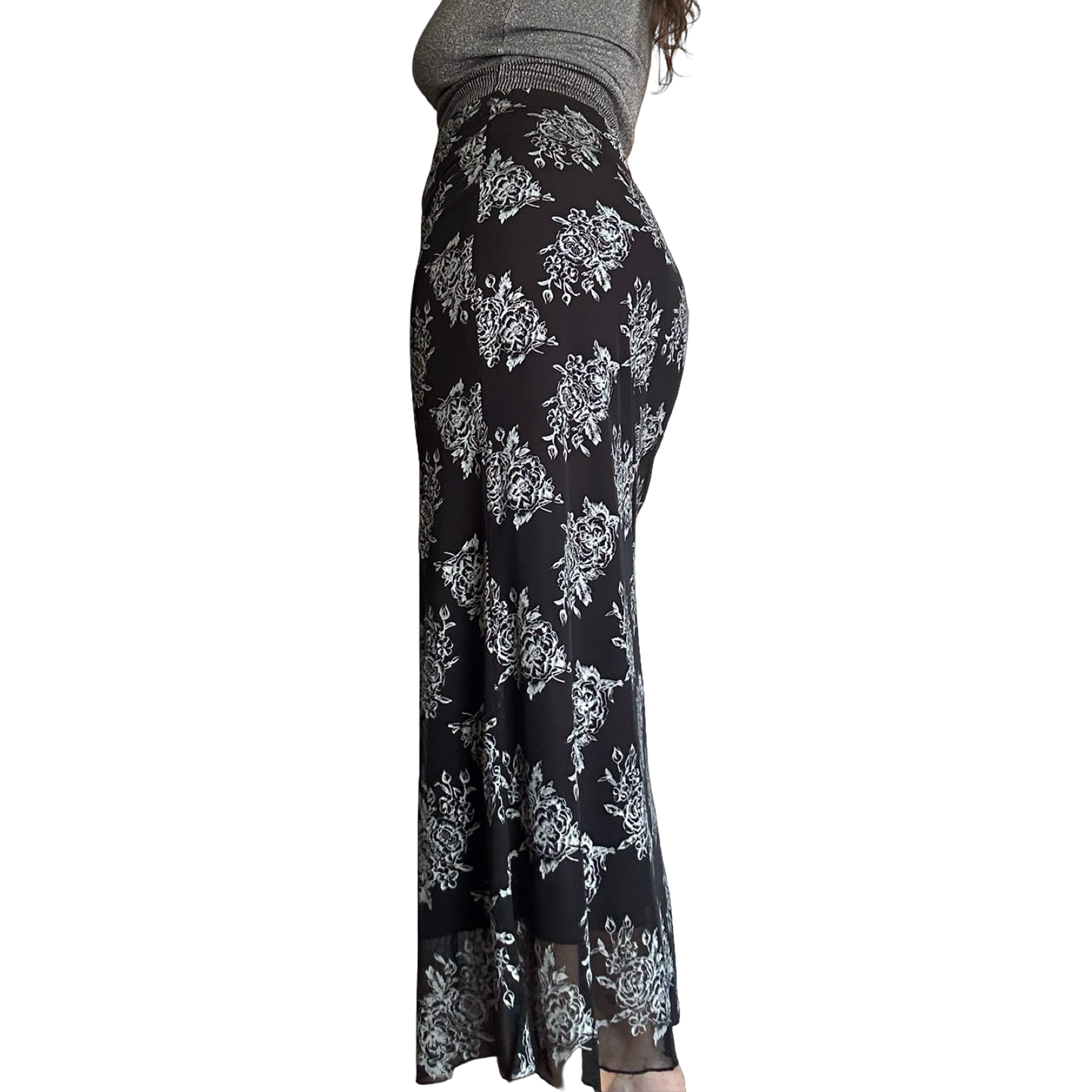 90s Rose maxi skirt ✮ Size 10