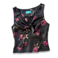 90s Rose Print Top ✮ Size 10