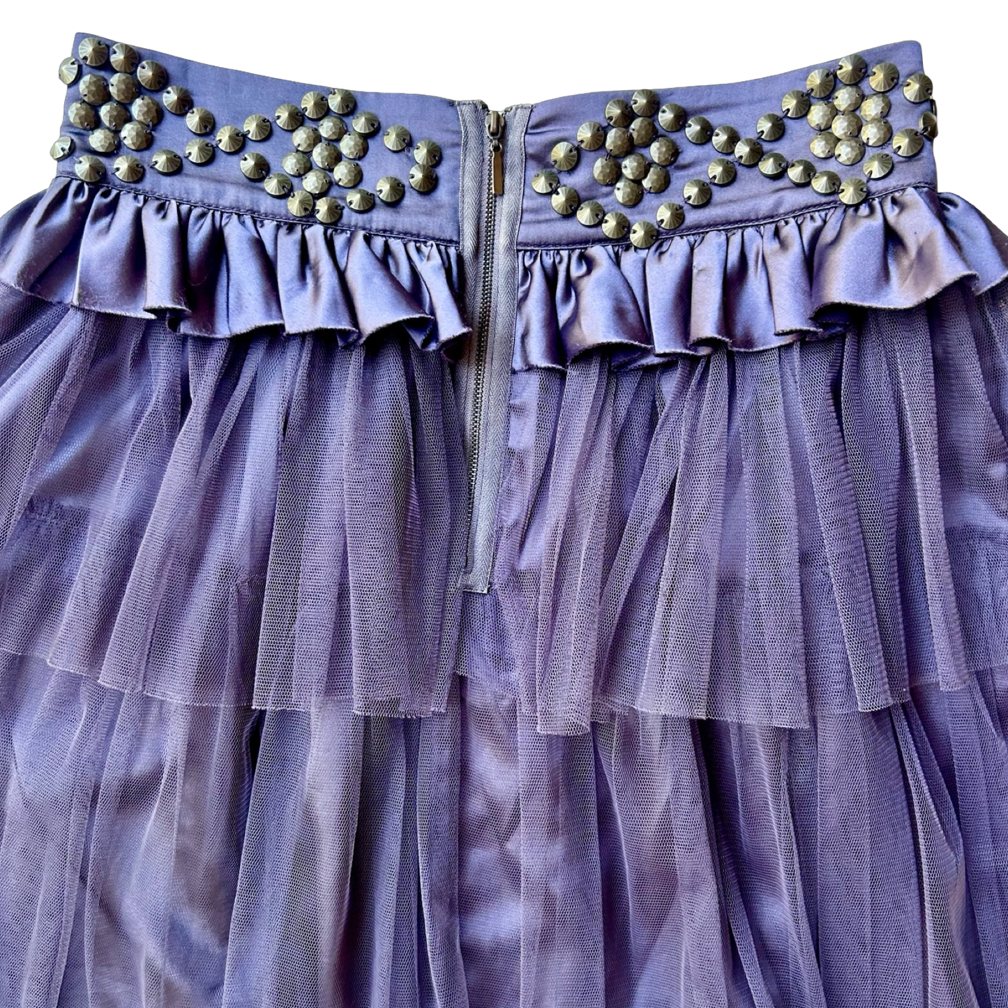 Purple Studded Tulle Skirt ✮ Size 10