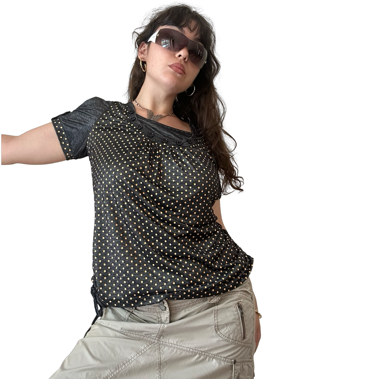 Polka dot top ✮ Size XL