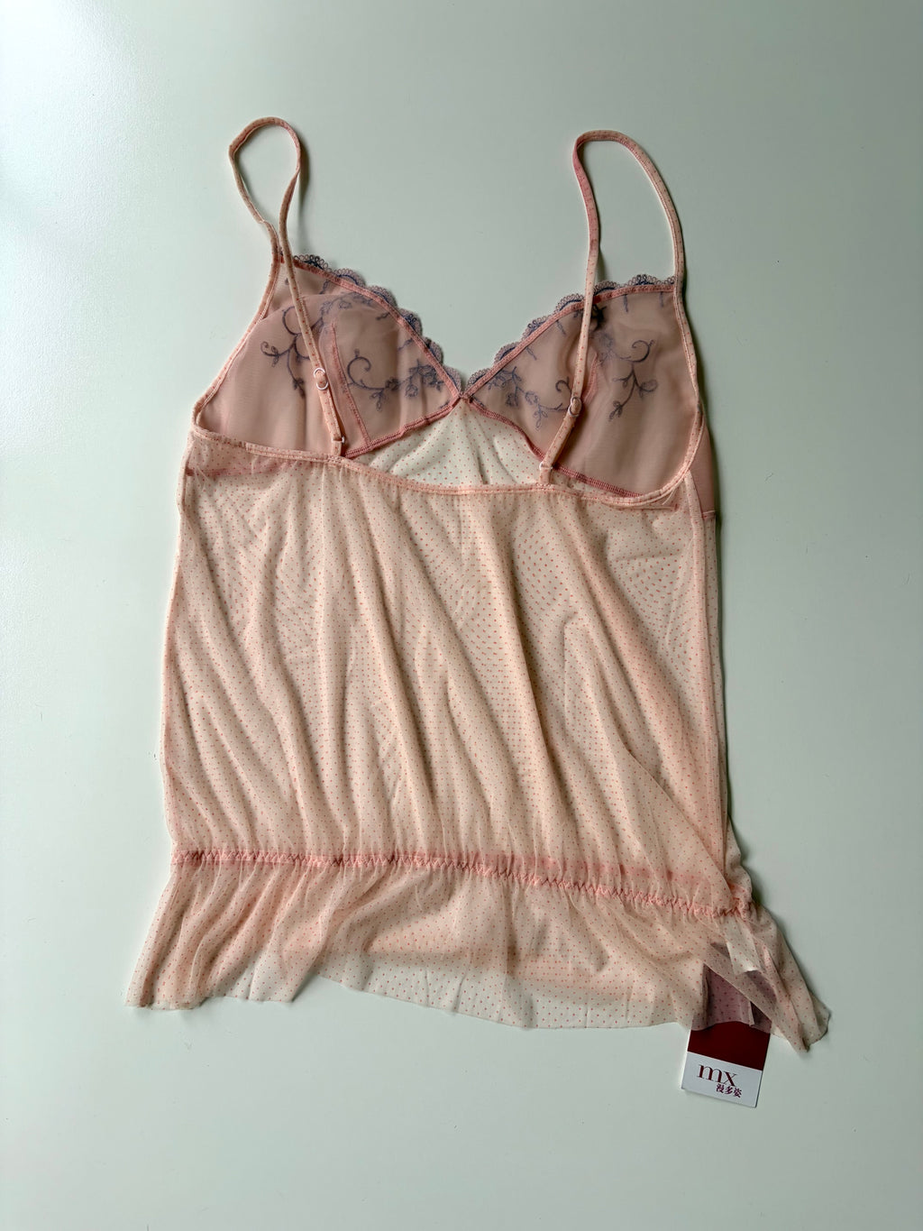 Pink Mesh Babydoll Cami ✮ Size M