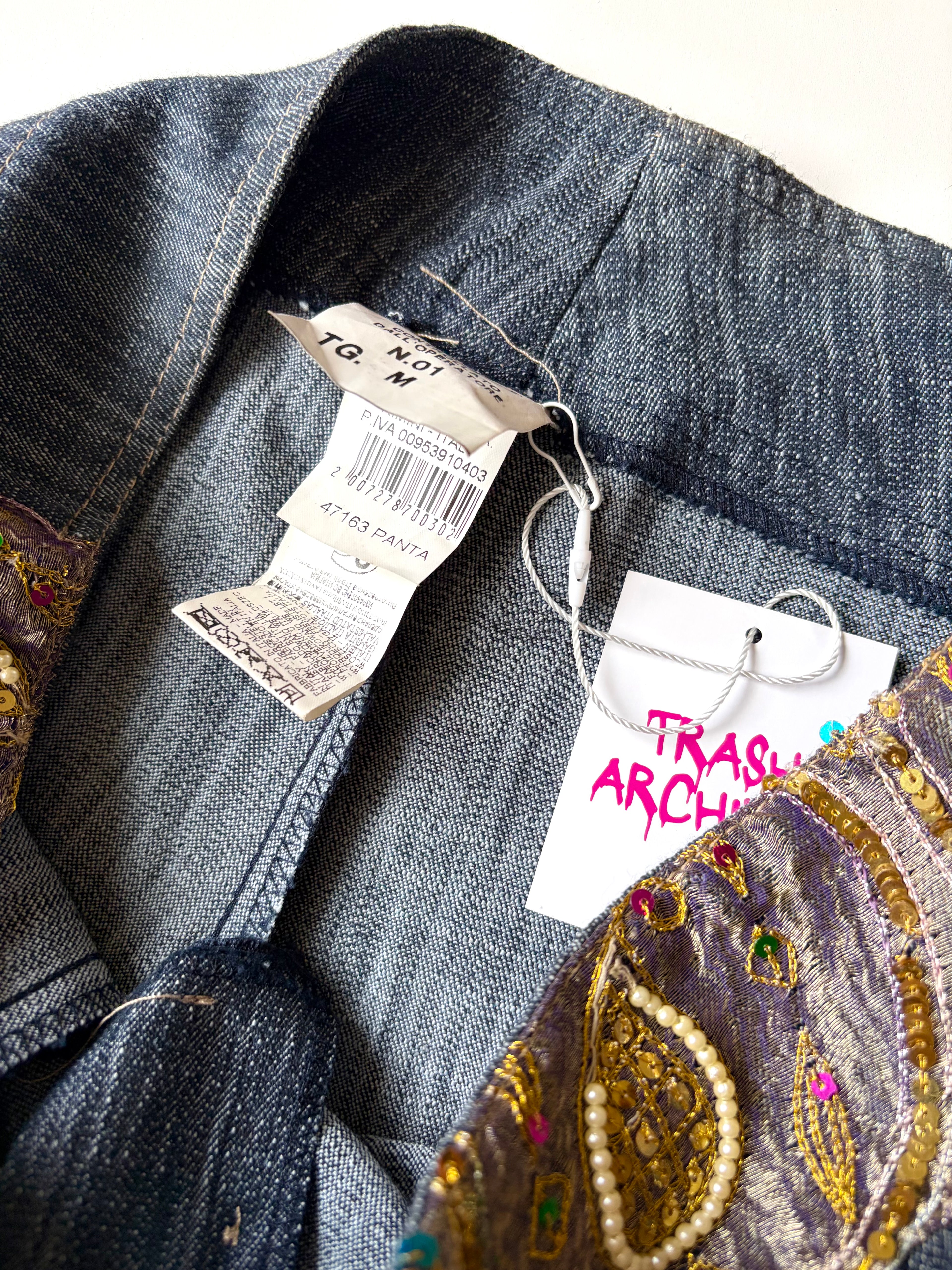 Bedazzled Denim Capris ✮ Size S-M*