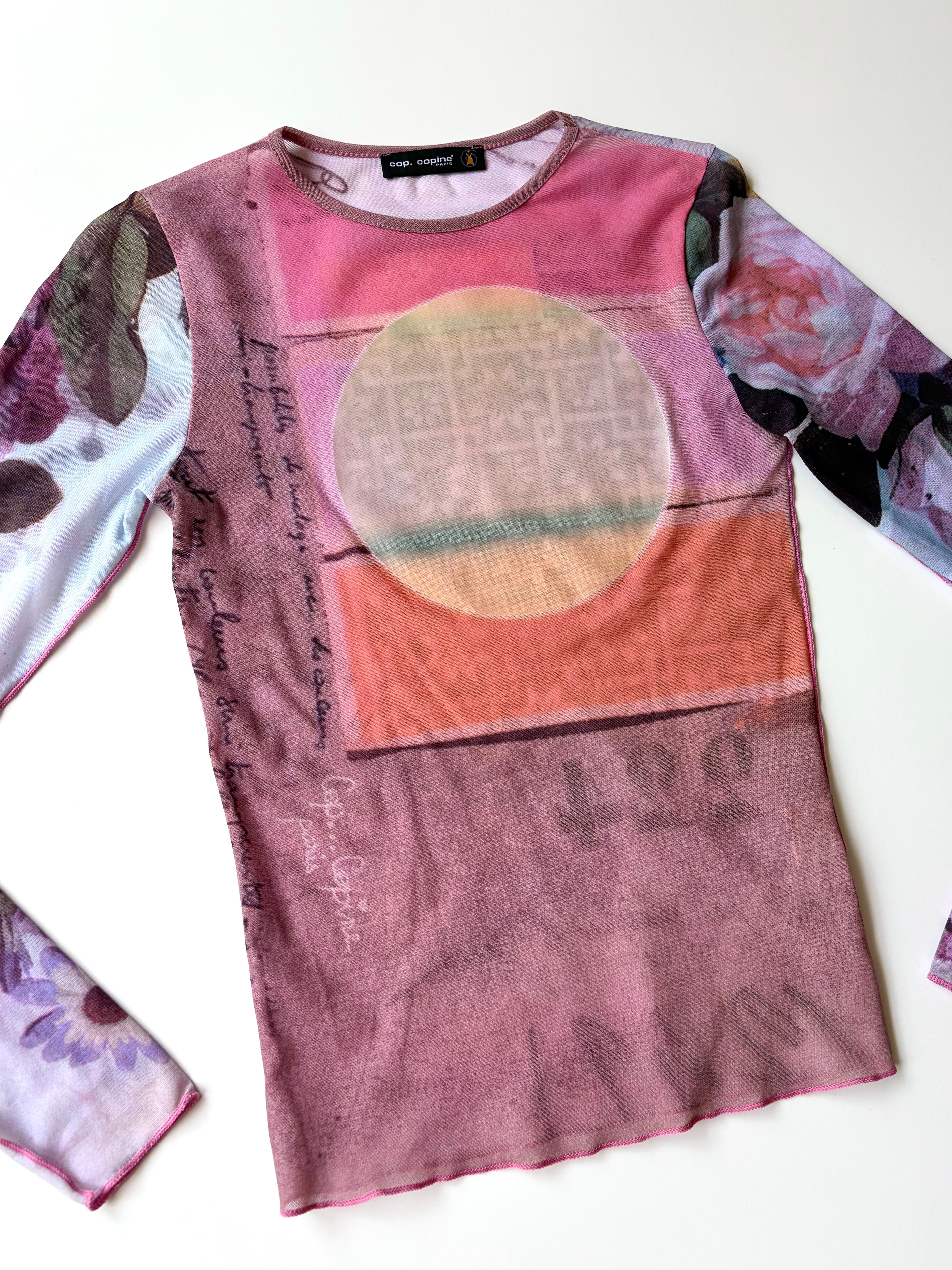 RARE Cop Copine 'Violette' Mesh Top ✮ Size S