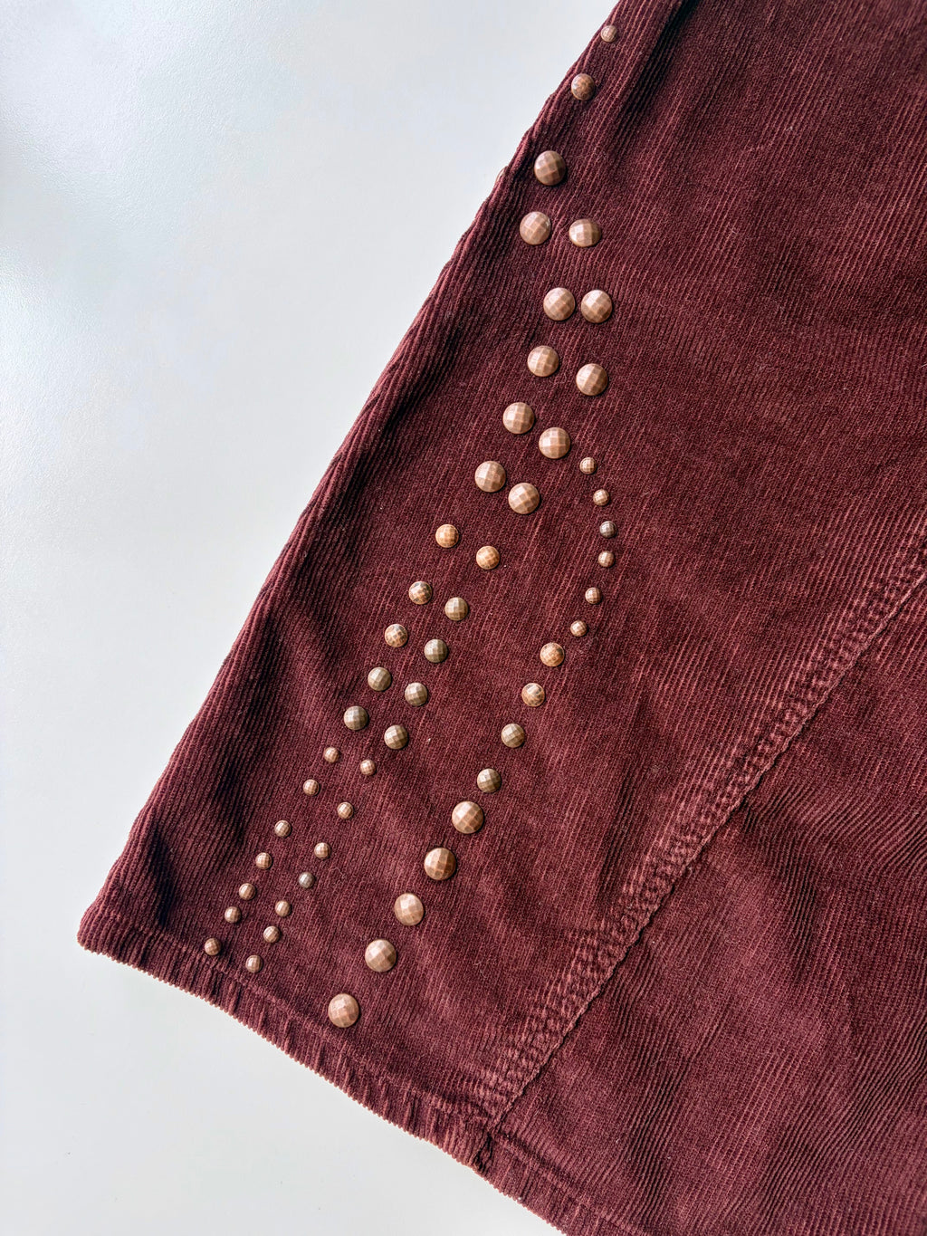 Anna Sui Studded Corduroy Midi Skirt ✮ Size 6*