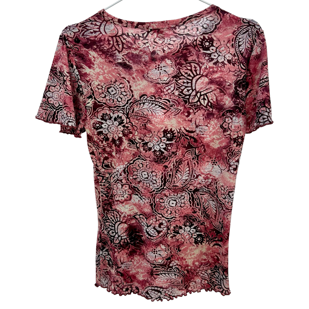 Vintage Paisley Mesh Tee ✮ Size S/M