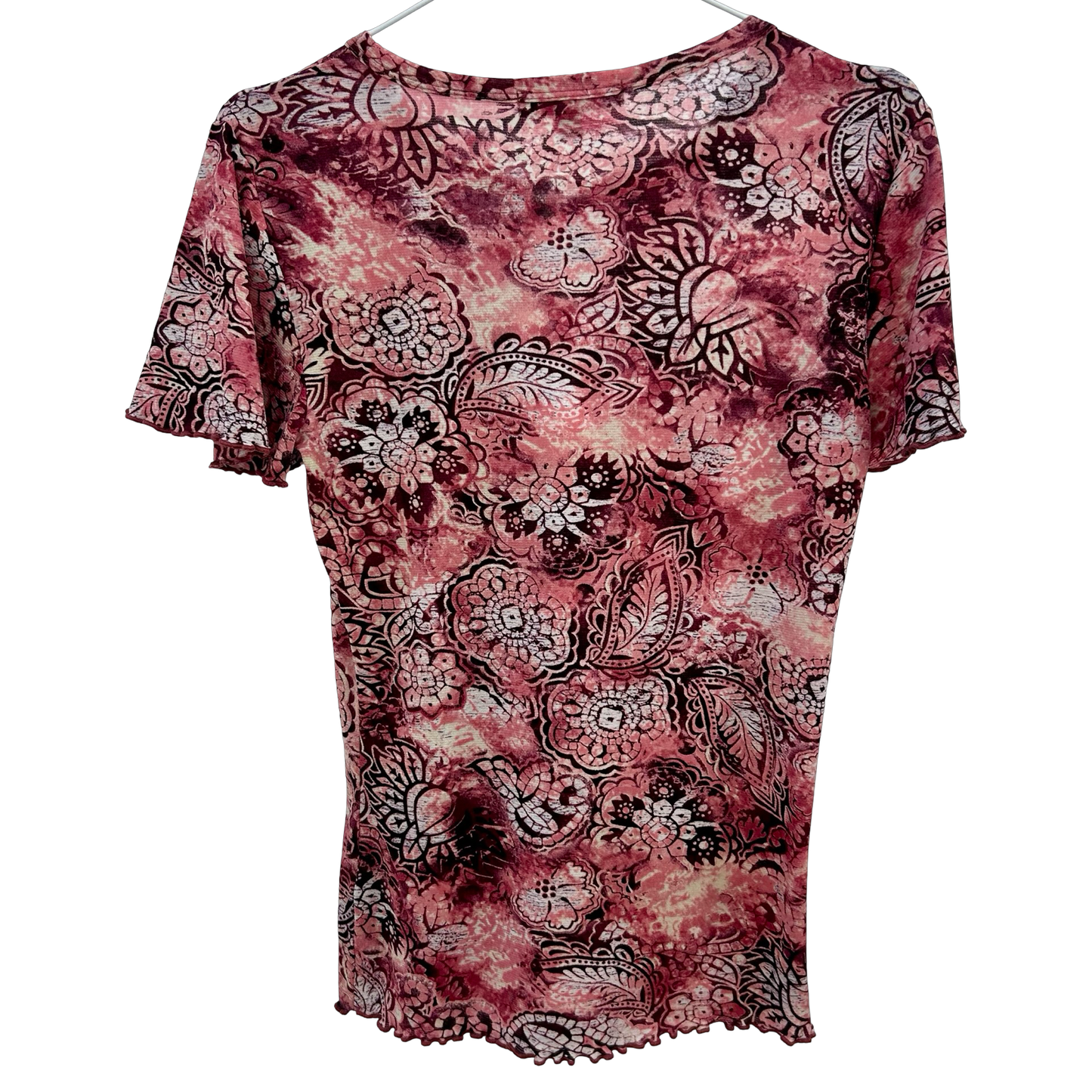 Vintage Paisley Mesh Tee ✮ Size S/M