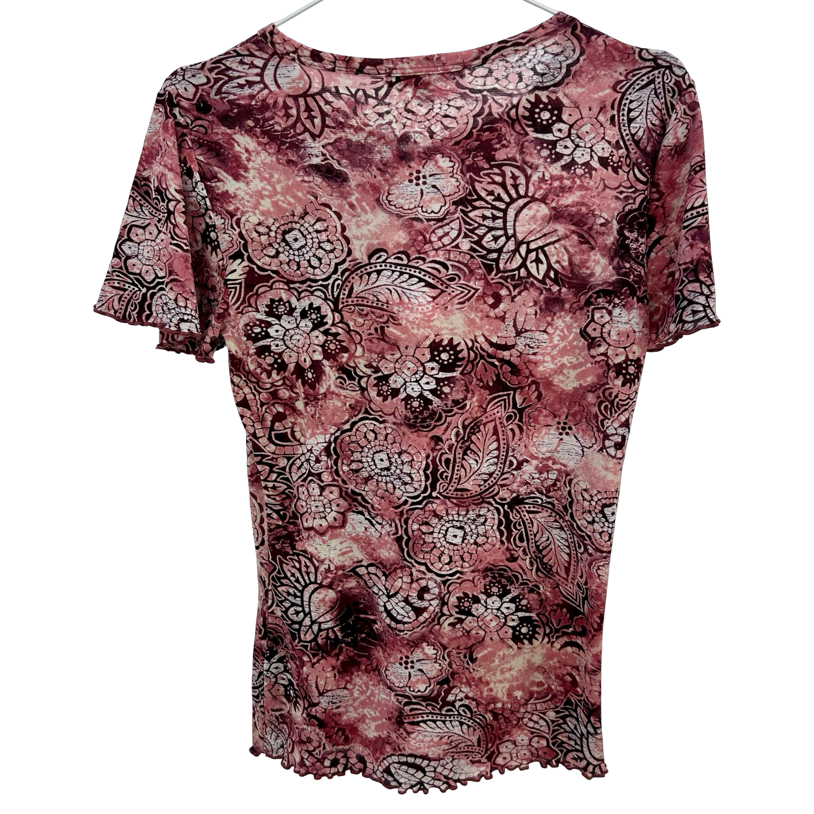 Vintage Paisley Mesh Tee ✮ Size S/M