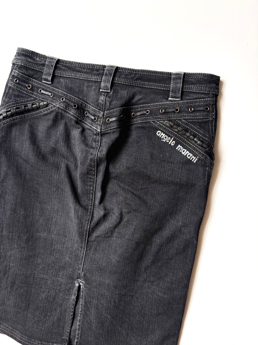 Angelo Marani Denim Midi Skirt ✮ Size 12*