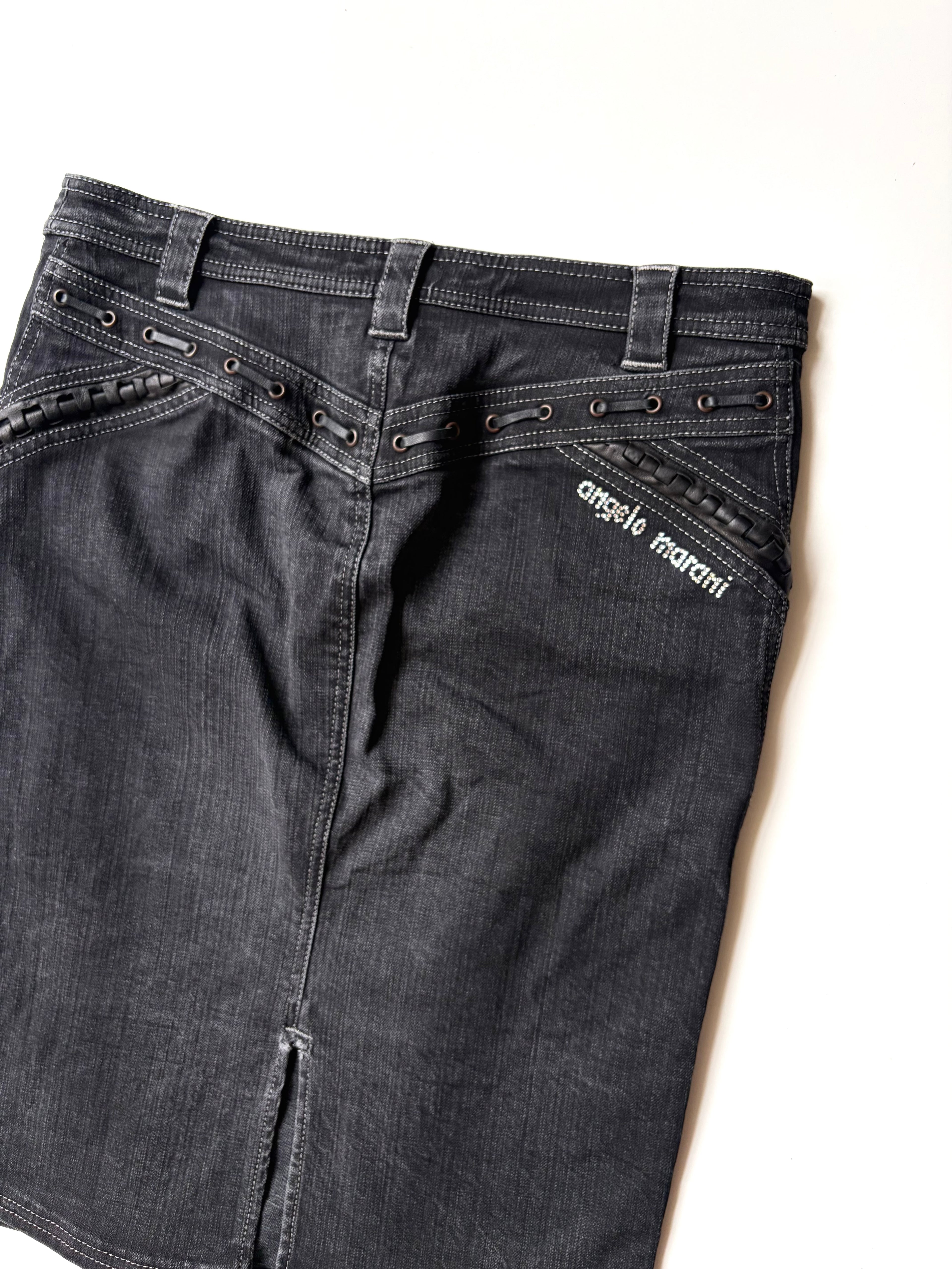 Angelo Marani Denim Midi Skirt ✮ Size 12*