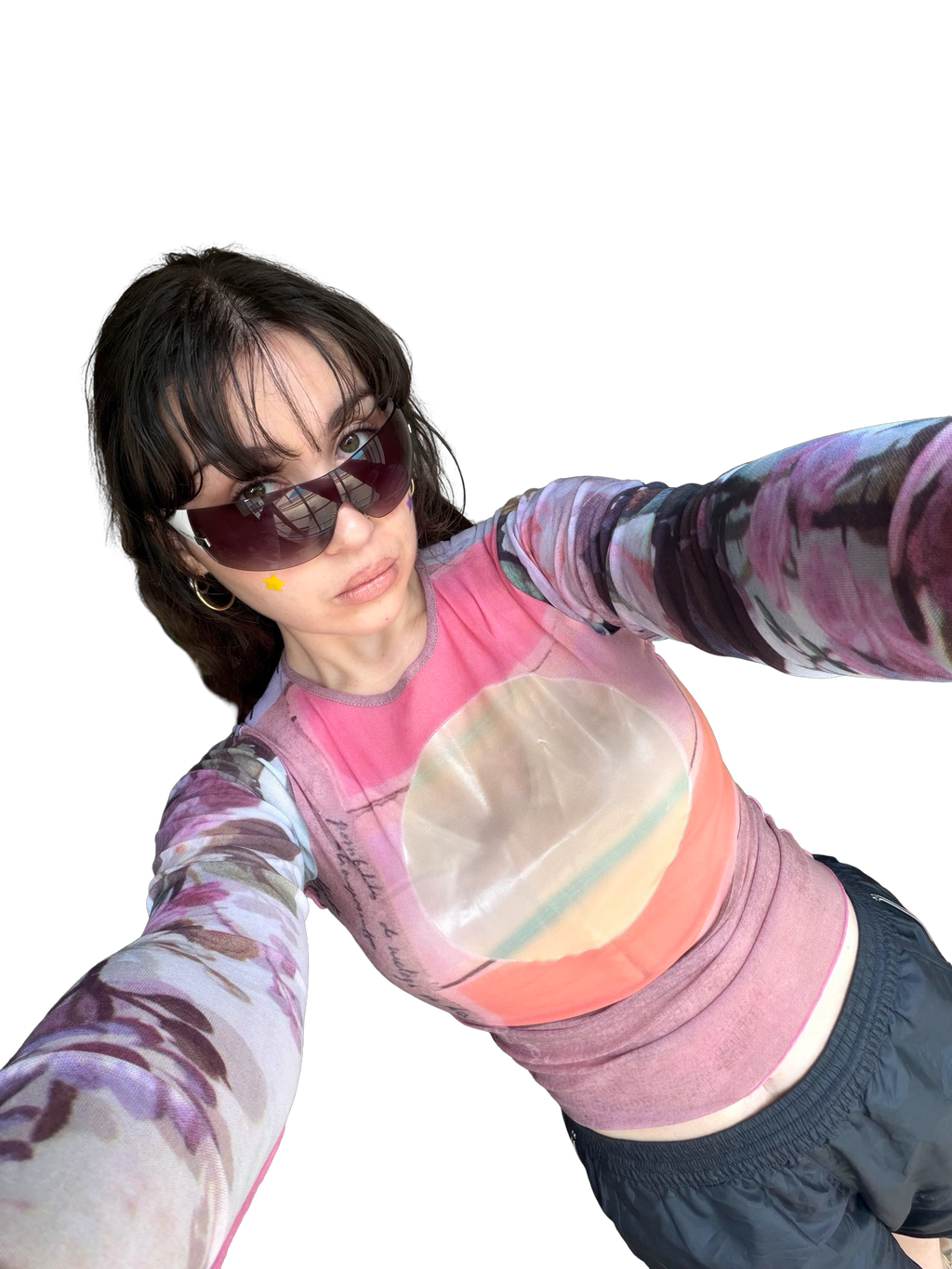 RARE Cop Copine 'Violette' Mesh Top ✮ Size S