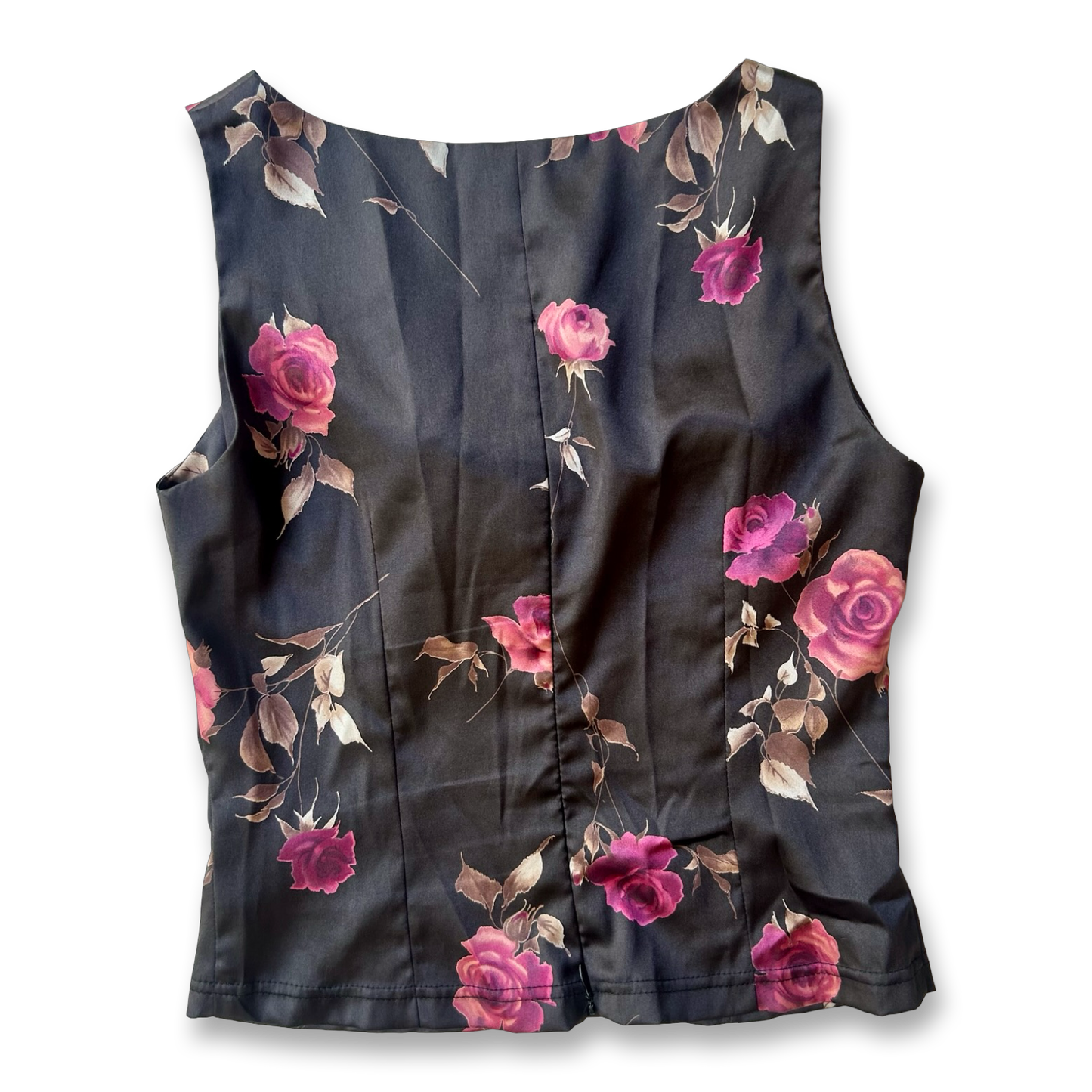 90s Rose Print Top ✮ Size 10